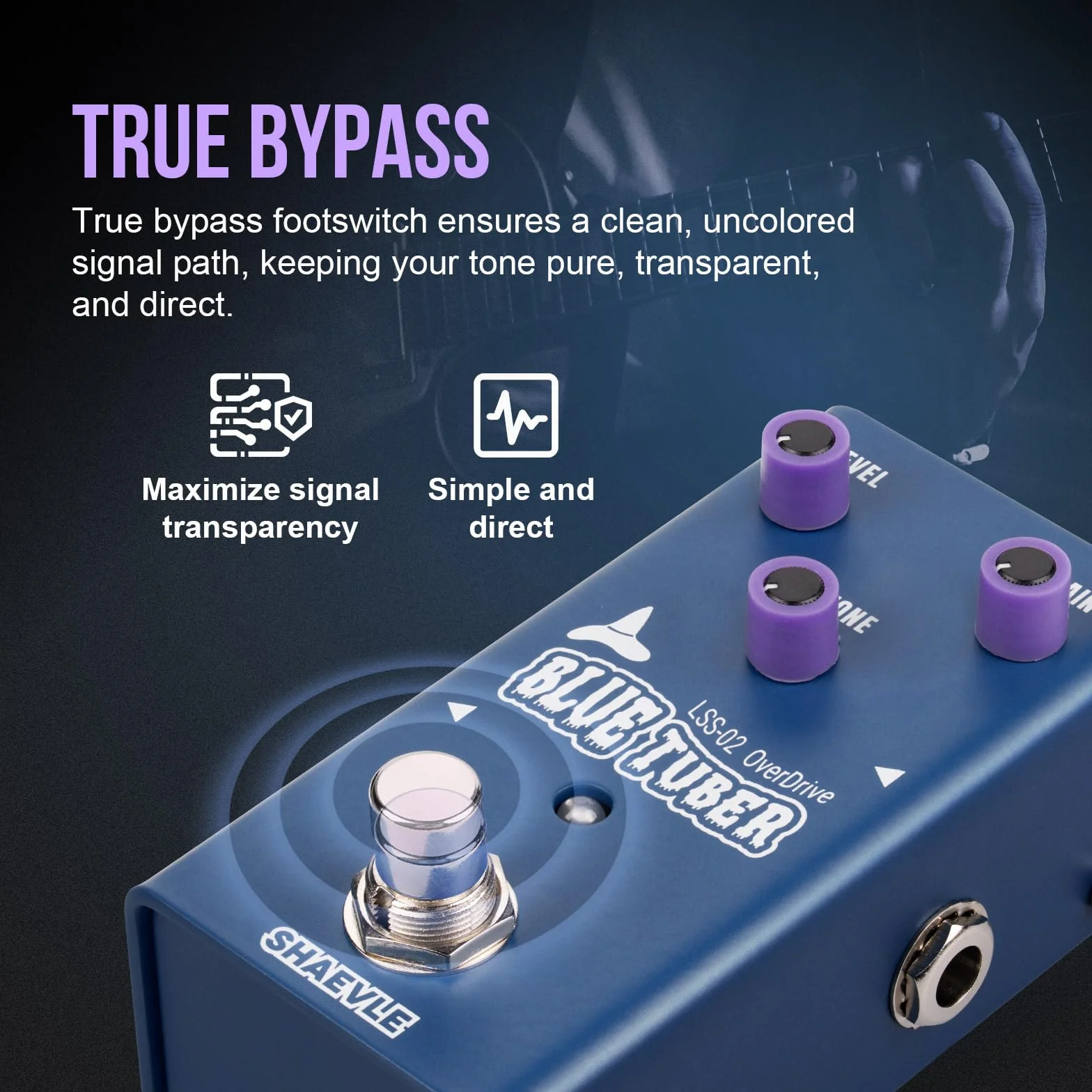 Overdrive efektów gitarowych w stylu TS – True Bypass, obwód analogowy, kompaktowa konstrukcja (Overdrive)
