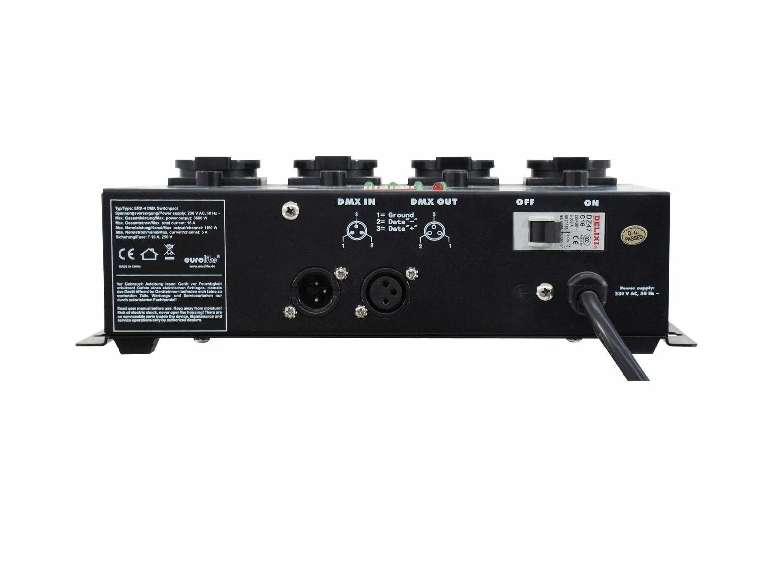 Eurolite ERX-4 DMX Switchpack 4-Channel for LED Effekte - Switchpack
