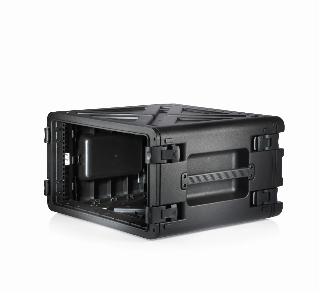 RackVault - twarde etui Audiorack - 19 cali - 6U - 480 mm | Obudowa Rack Mount, do zastosowań przemysłowych i AV/muzycznych, kolor czarny, czarny, 19 Zoll x 6U x 480 mm, Walizka