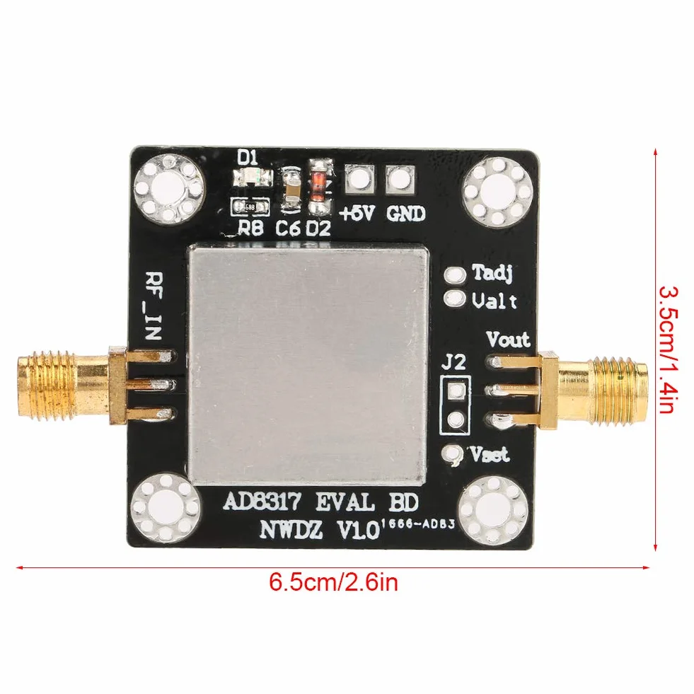 Ad8317 1M-10Ghz 60Db Rf Power, Ad8317 Meter Logarytmiczny Kontroler Detektora do Wzmacniacza