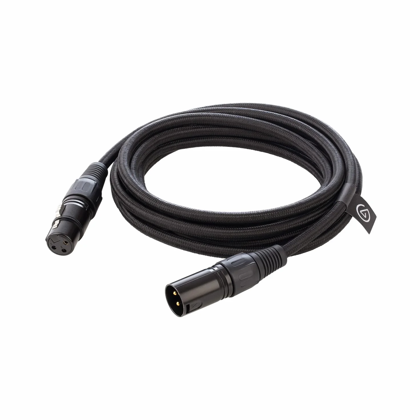Elgato Kabel XLR – ekranowany kabel mikrofonowy do nagrywania studyjnego i produkcji na żywo, pozłacane piny, męskie do żeńskiego, do mikrofonu i zrównoważonego analogowego poziomu linii, 3 m