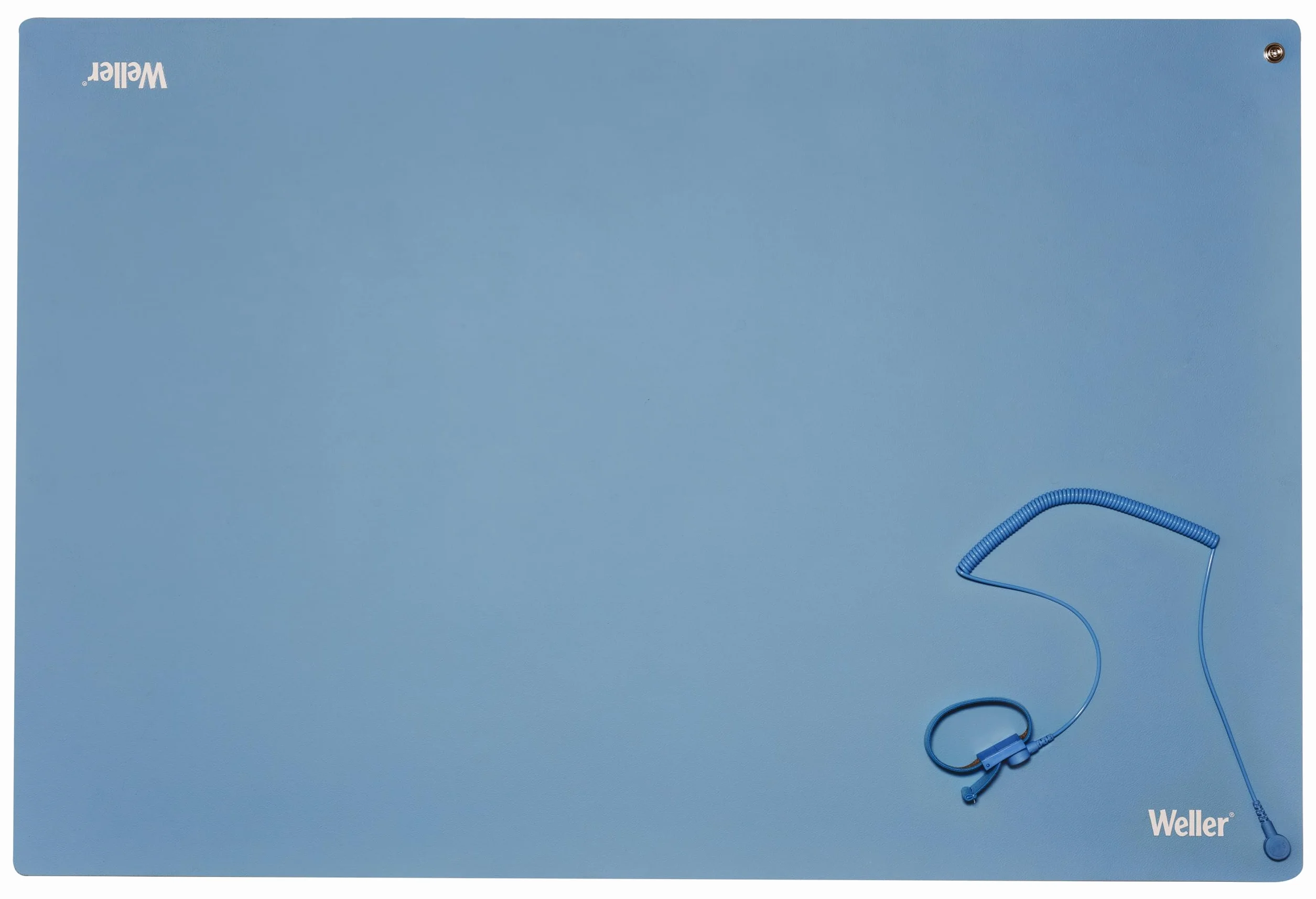 Weller T0051403699 antystatyczna mata lutownicza ESD Premium Stacja robocza, zestaw, 900 x 600 mm, niebieska mata lutownicza