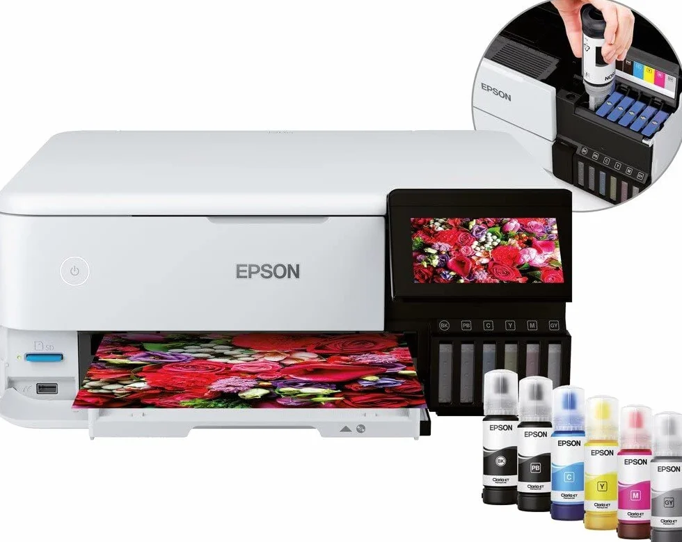 Stampante multifunzione 3-in-1 - EPSON - Ecotank ET-8500 - Inkjet - A4 - Colore - Wi-Fi - C11CJ20401