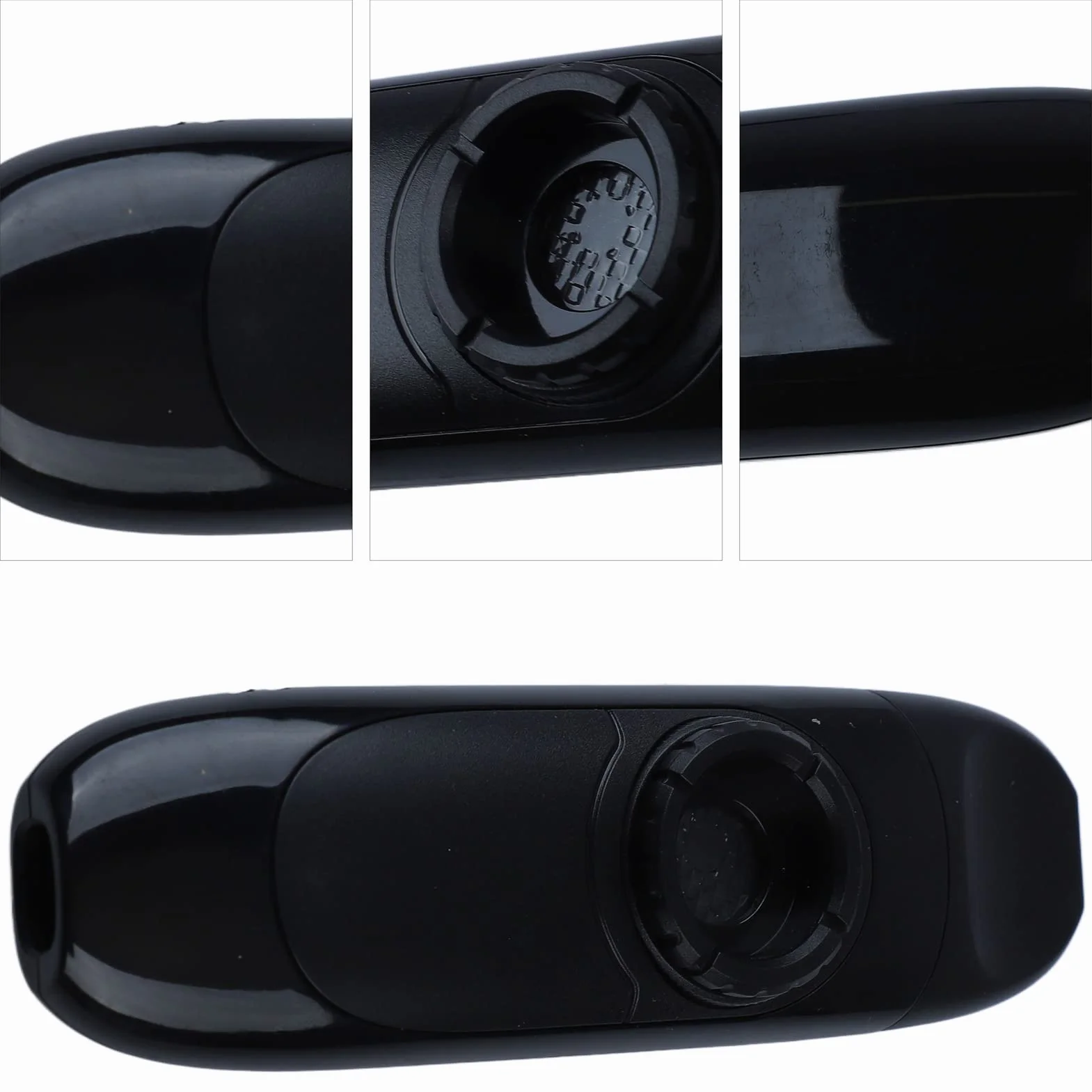 Elektryczne Kazoo, 4,3-calowe Elektryczne Kazoo z Przetwornikiem, Regulowany Instrument Muzyczny, Profesjonalne Kazoo z Membranami Fletowymi, 3,5-calowy Adapter i Smycz, Mini Kazoo (Czarny)