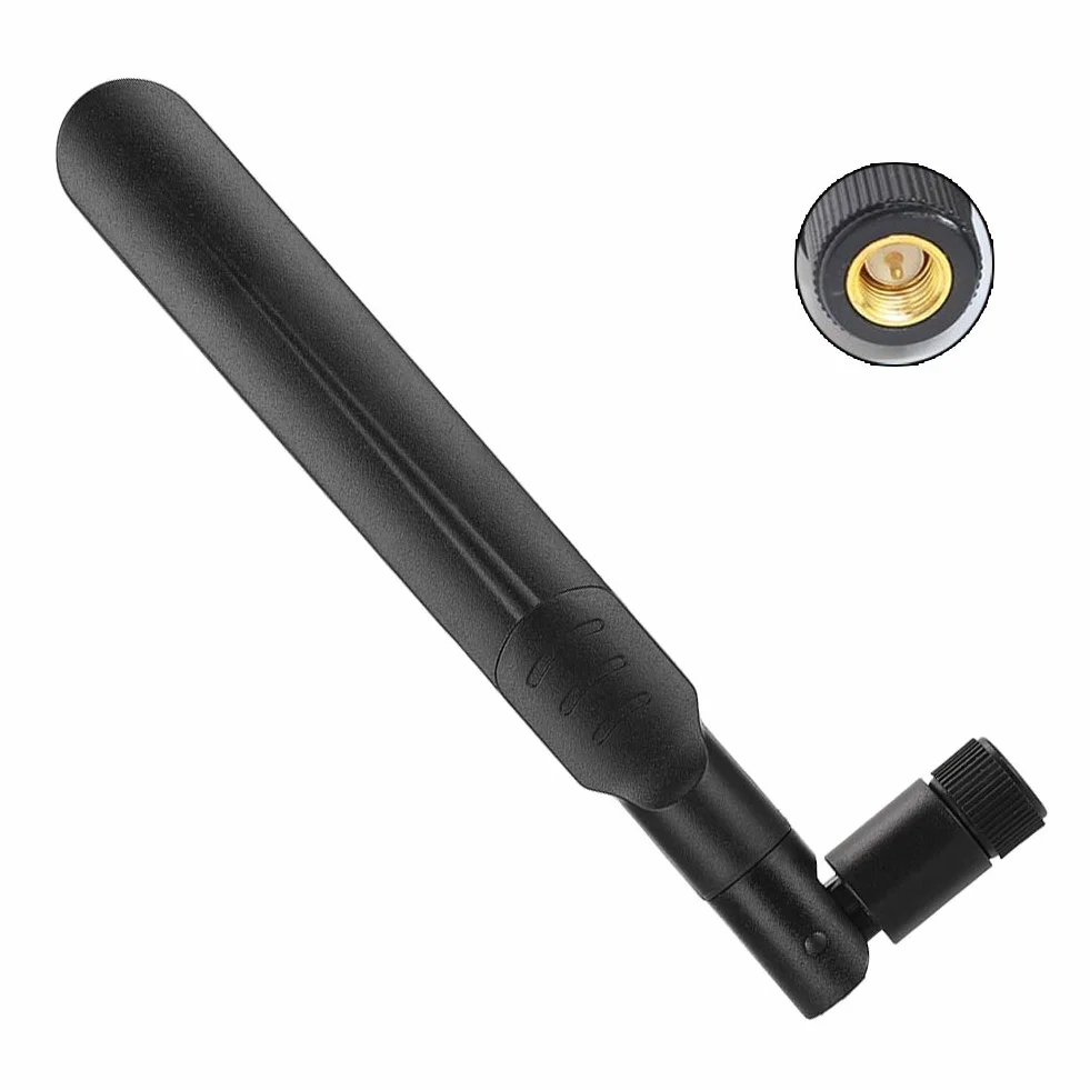 ASHATA Dwuzakresowa antena WiFi, 2,4 GHz 5 GHz 5,8 GHz, 8dBi, RP-SMA żeńska, do bezprzewodowego routera Wi-Fi LAN, kompatybilna z D-LINK, Tenda itp