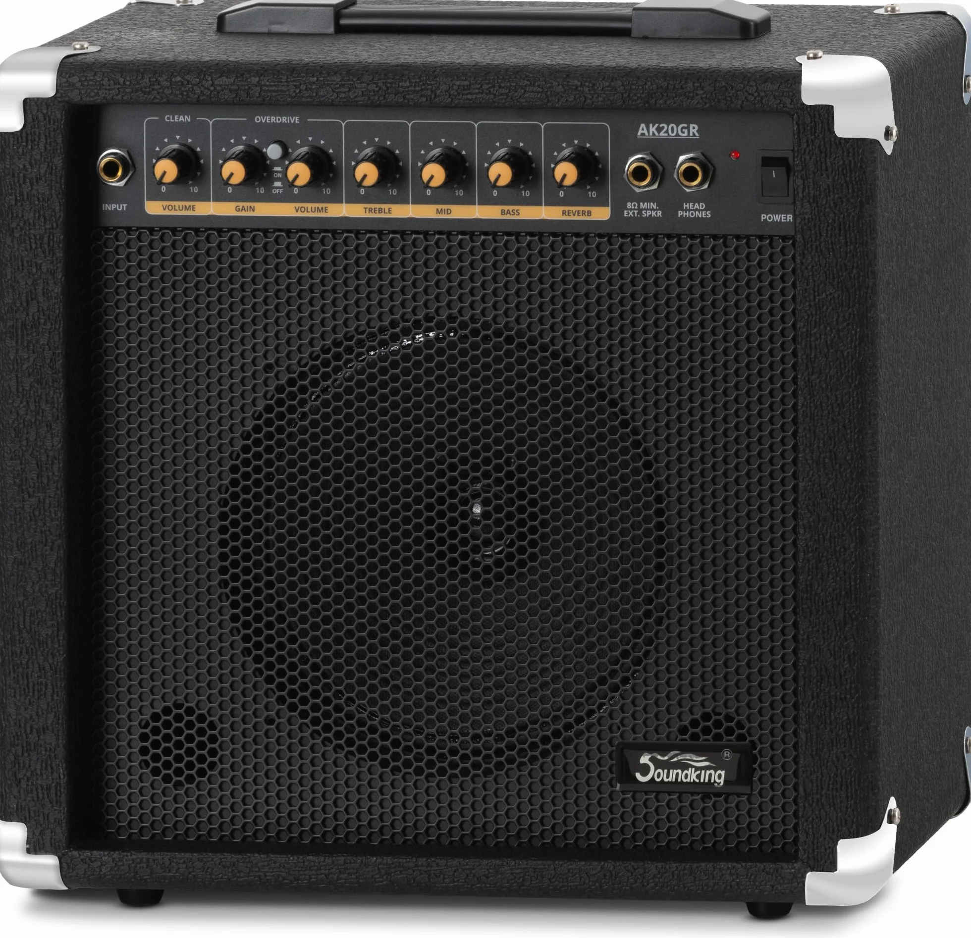 Rocktile Warhead AK20GR gitara elektryczna zestaw – korpus z lipy, podstrunnica z wyselekcjonowanego twardego drewna – zestaw zawiera wzmacniacz kombi 60 W i kabel instrumentalny 3 m – idealny do