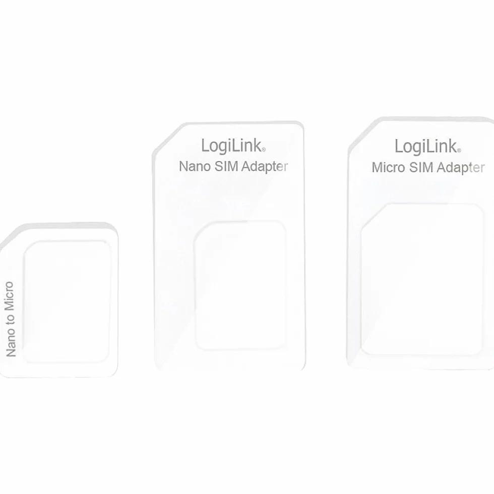 Logilink AA0047 Adapter do Kart Sim, Biały