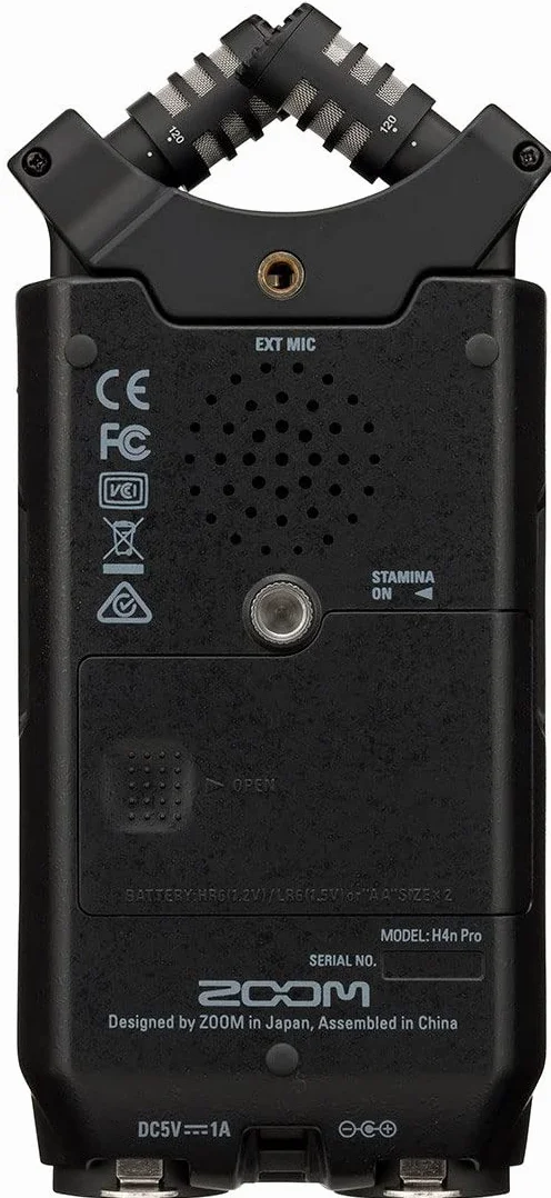 Zoom H4n PRO BK Przenośmy Rejestrator Dźwięku, Czarny, Do 140 db SPL, 1 sztuka