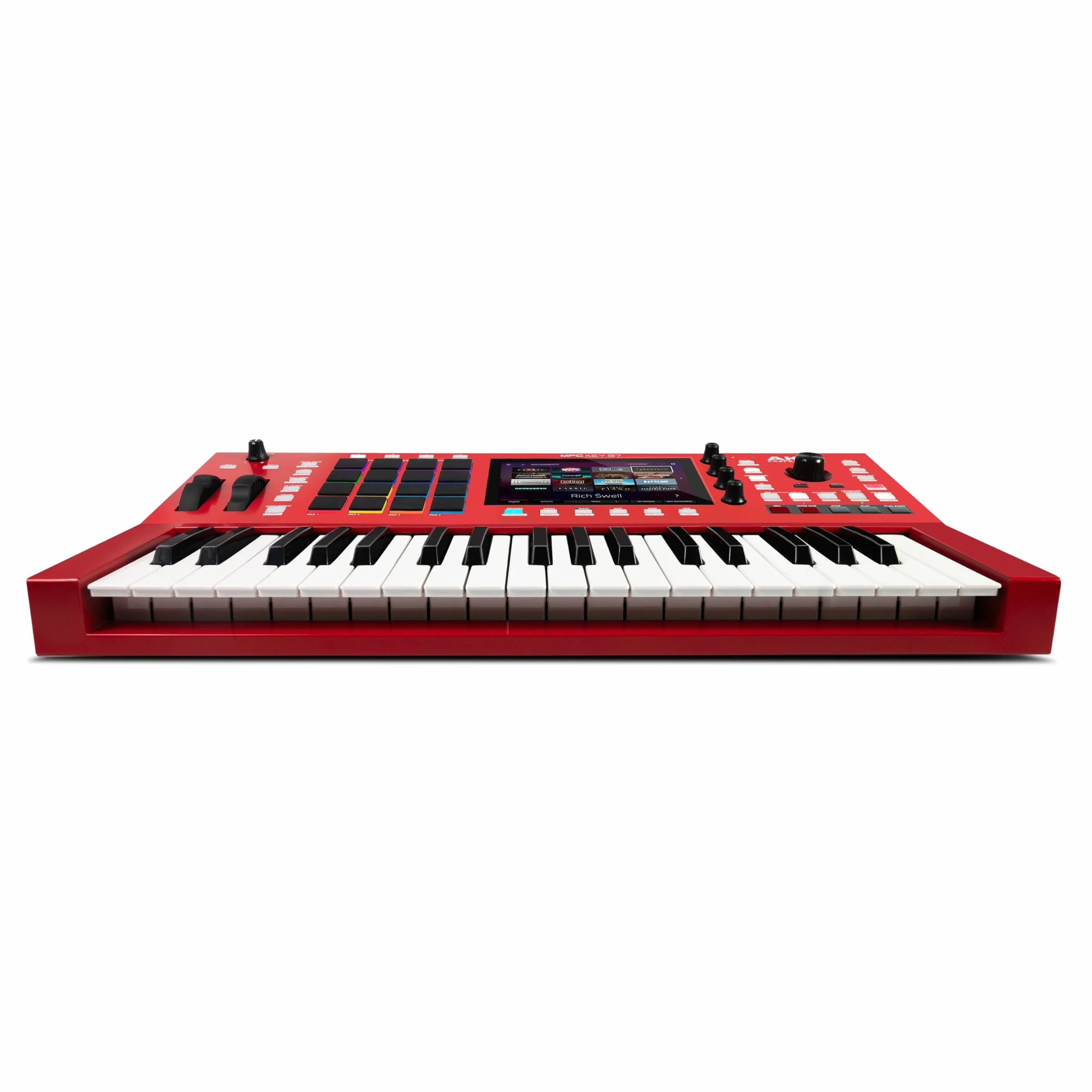 Akai Professional MPC Key 37 Samodzielny syntezator produkcyjny, automat perkusyjny, klawiatura MIDI, z Wi-Fi, Bluetooth, ekranem dotykowym, wtyczkami i integracją Native Instruments