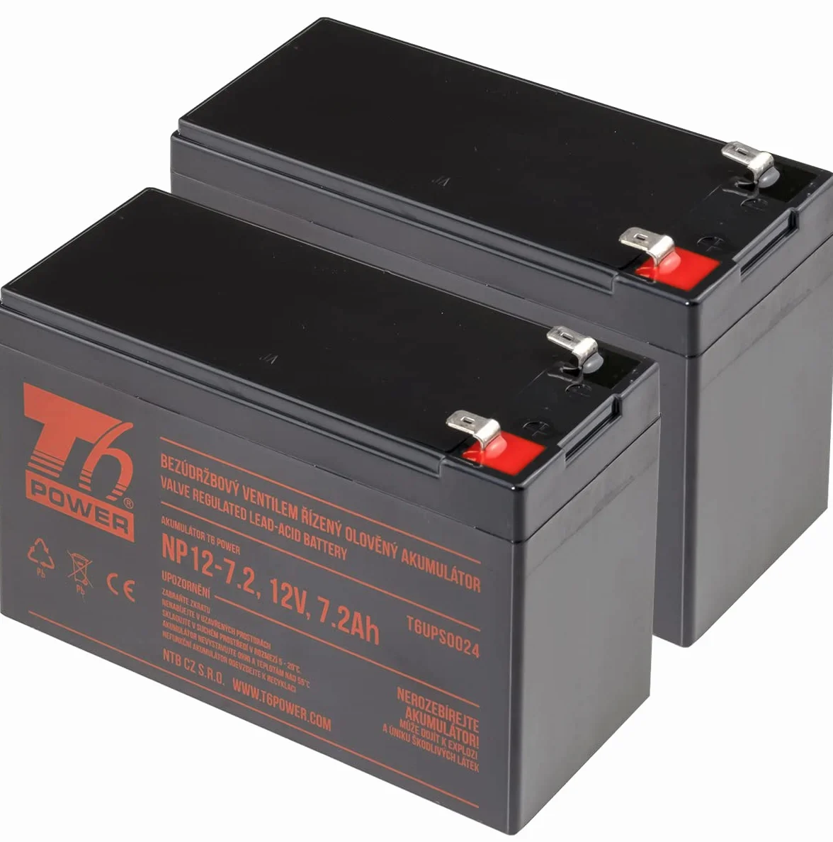 Zestaw akumulatorów T6 Power dla Eaton Ellipse ECO 1200, VRLA, 12 V
