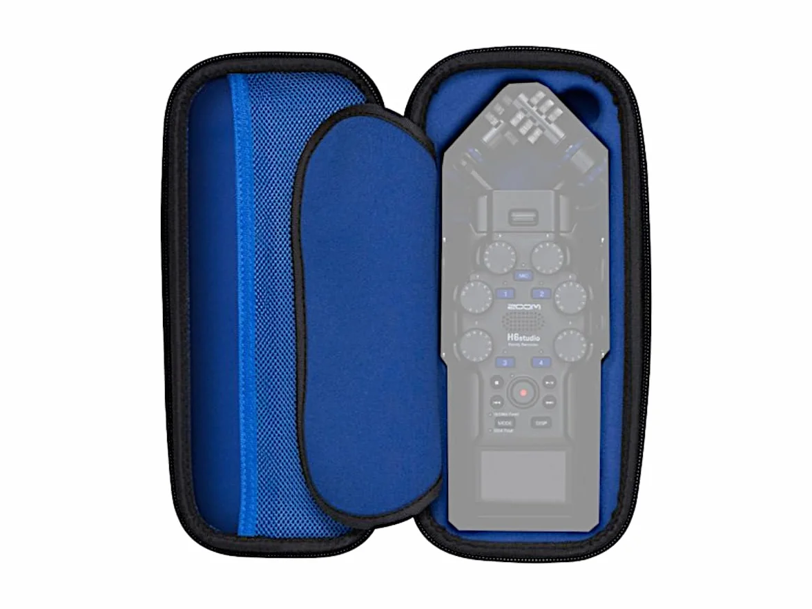 ZOOM APH-6st Zestaw akcesoriów do rejestratora mobilnego H6studio – wyściełane etui, osłona przeciwwiatrowa z sztucznego futra i zasilacz USB-C do mobilnych nagrań audio w studyjnej jakości