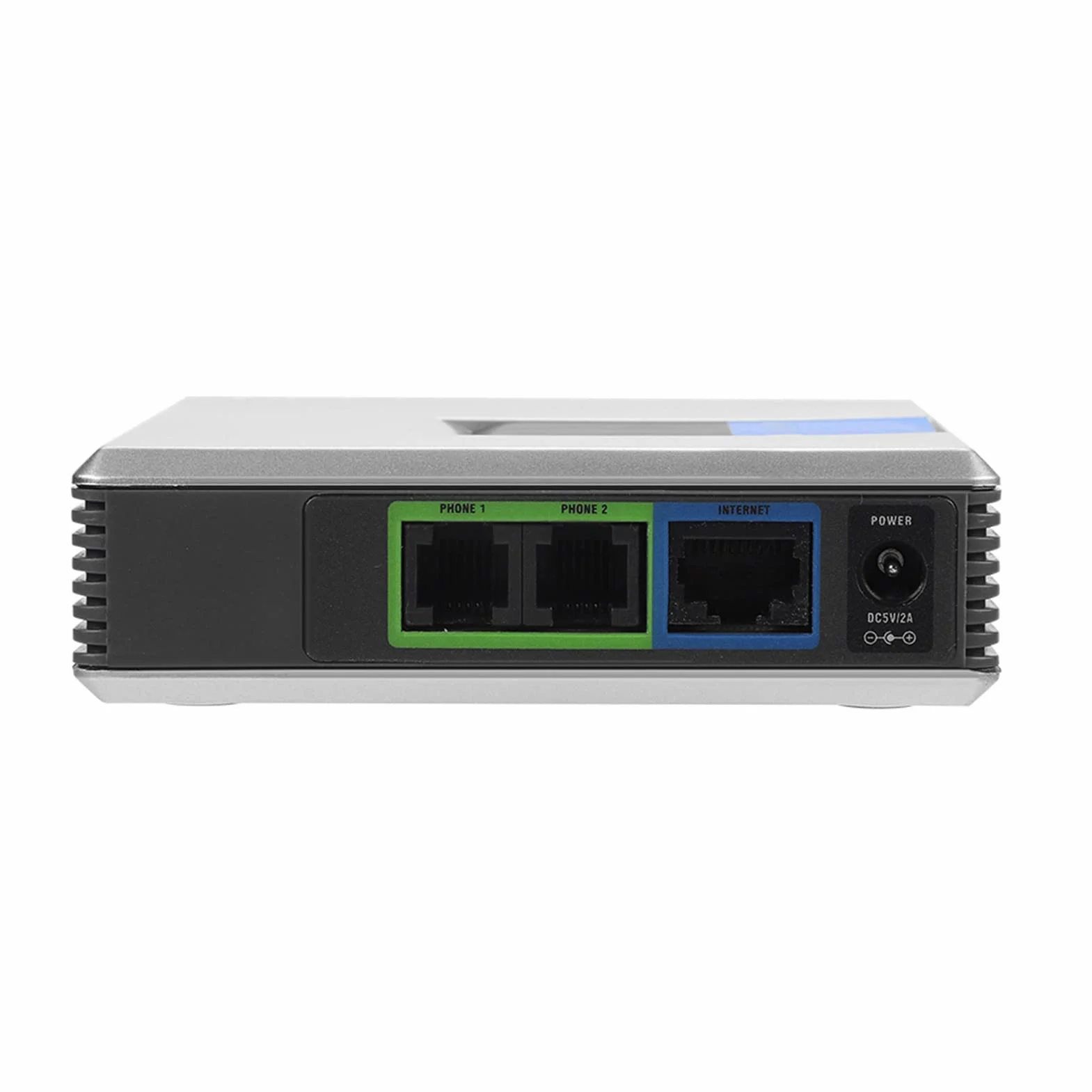 VoIP Telefon Internetowy 2 Porty Adapter SIP RJ45 Kabel dla PAP2T z instrukcją Obsługi - do połączeń Międzynarodowych (wtyczka UE)