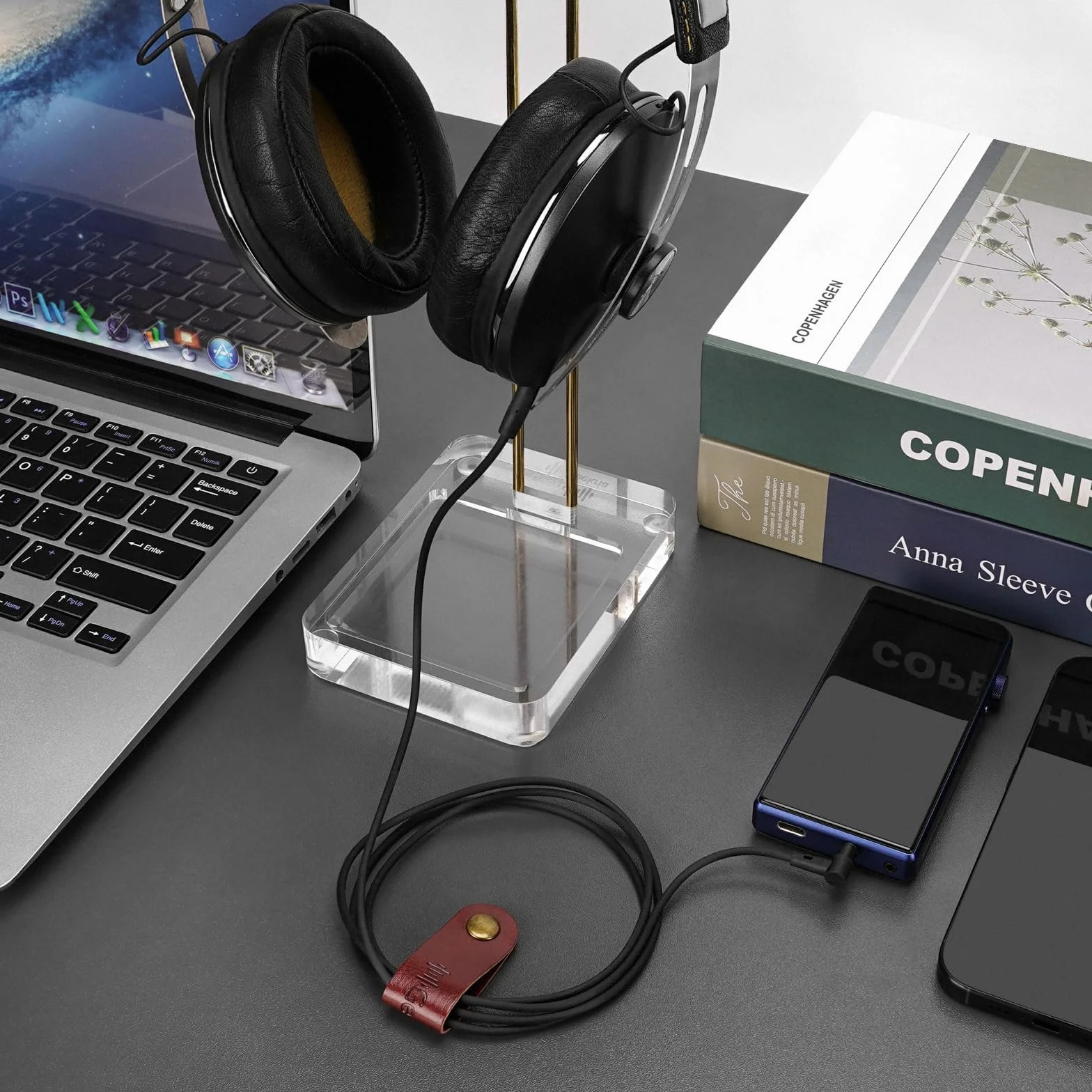 Kabel audio Geekria kompatybilny z Sennheiser Momentum 4/3/2, HD1 On-Ear, HD 458BT, HD4.50SE, HD4.50, HD350BT, 3,5 mm na 2,5 mm (zamienny kabel 1,2 m)