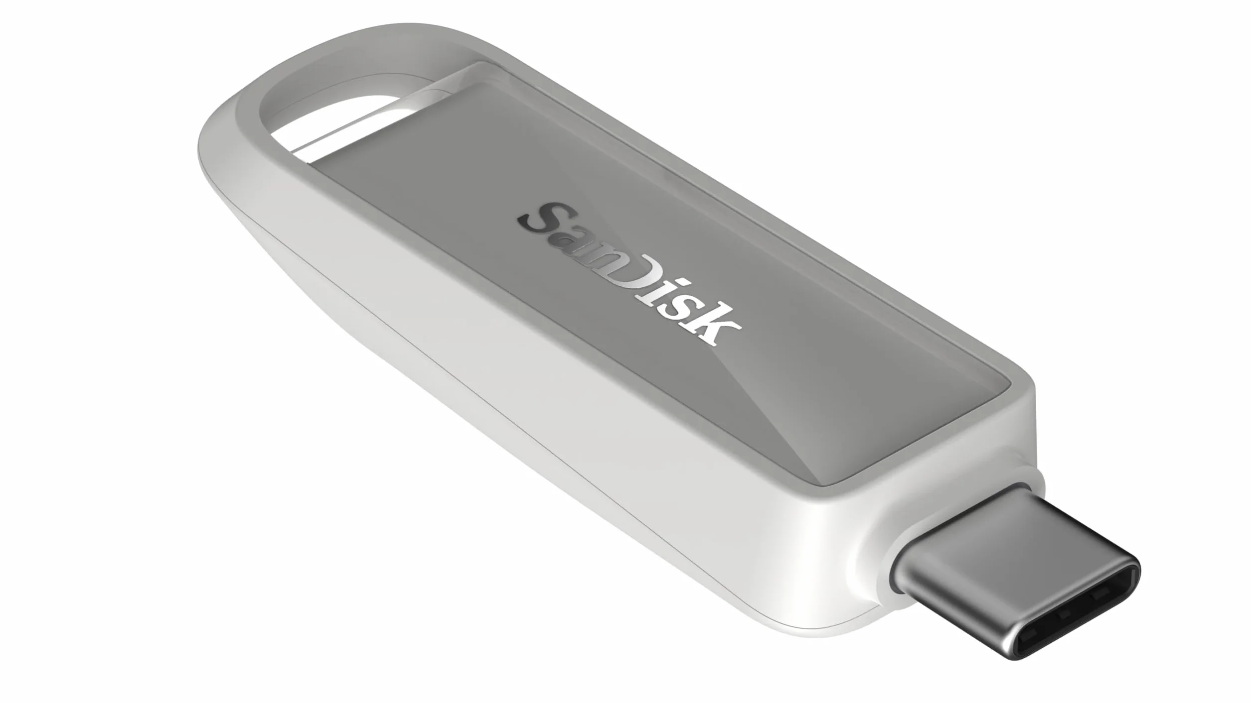 SanDisk Phone Drive z USB Type-C 256 GB (do telefonu, do smartfonów, tabletów i komputerów, prędkością 150 MB/s, Wykonuj automatyczne kopie, Dzięki odzyskiwaniu) - Arctic White