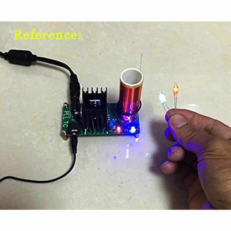 DollaTek DC 15-24 V 15W Mini muzyka cewka Tesla G?o?nik plazmowy zestawy DIY Tesla G?o?nik plazmowy Bezprzewodowa transmisja ZESTAWY DIY