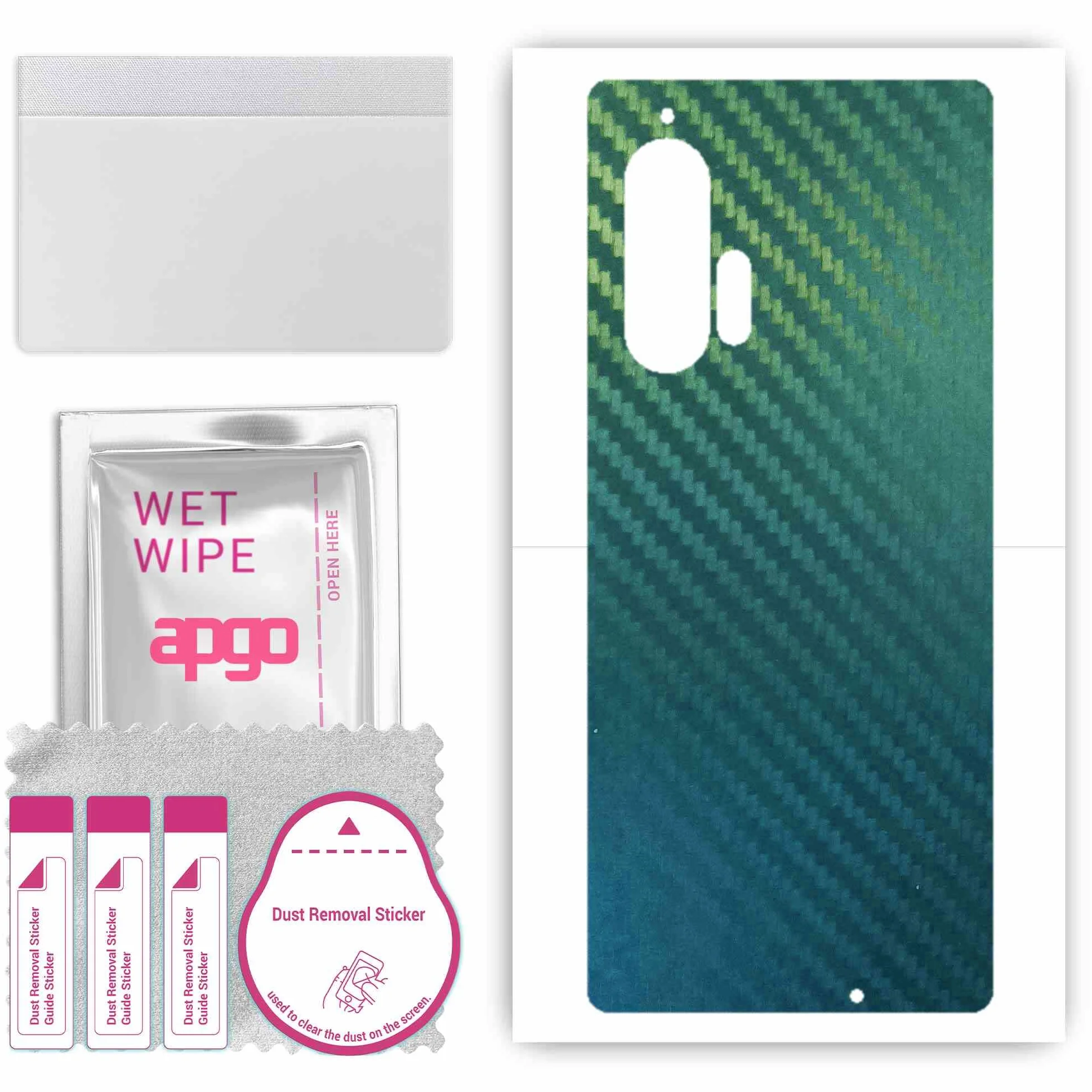 apgo Skins folia naklejka skórka strukturalna na TYŁ do Motorola Edge Plus - Carbon Kameleon CAKA1