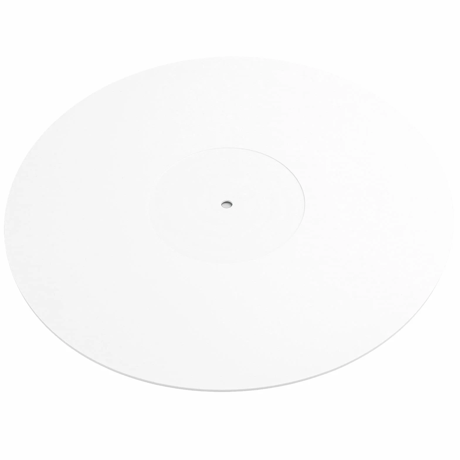 12-calowy Talerz Akrylowy, Mata Akrylowa LP Slipmat, Biała Mata Gramofonowa, do Gramofonów LP Vinyl