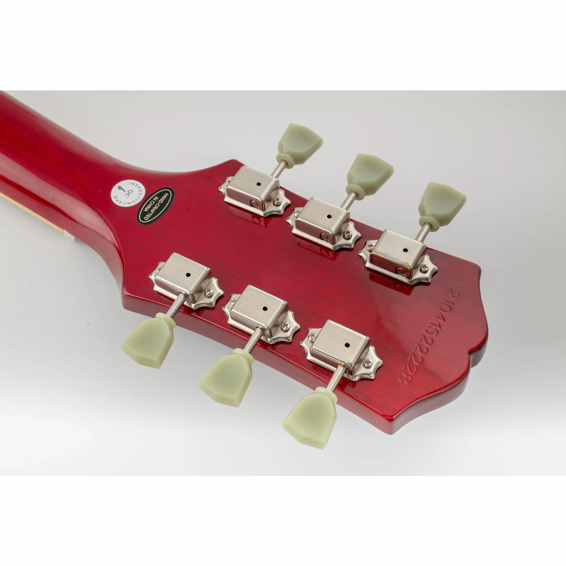Musiclily Pro 3L3R Vintage Klucze Gitaryowe Tunery Kołki do Strojenia do Gitary Elektrycznej Akustycznej typu Les Paul SG, Nikiel Główki Keystone