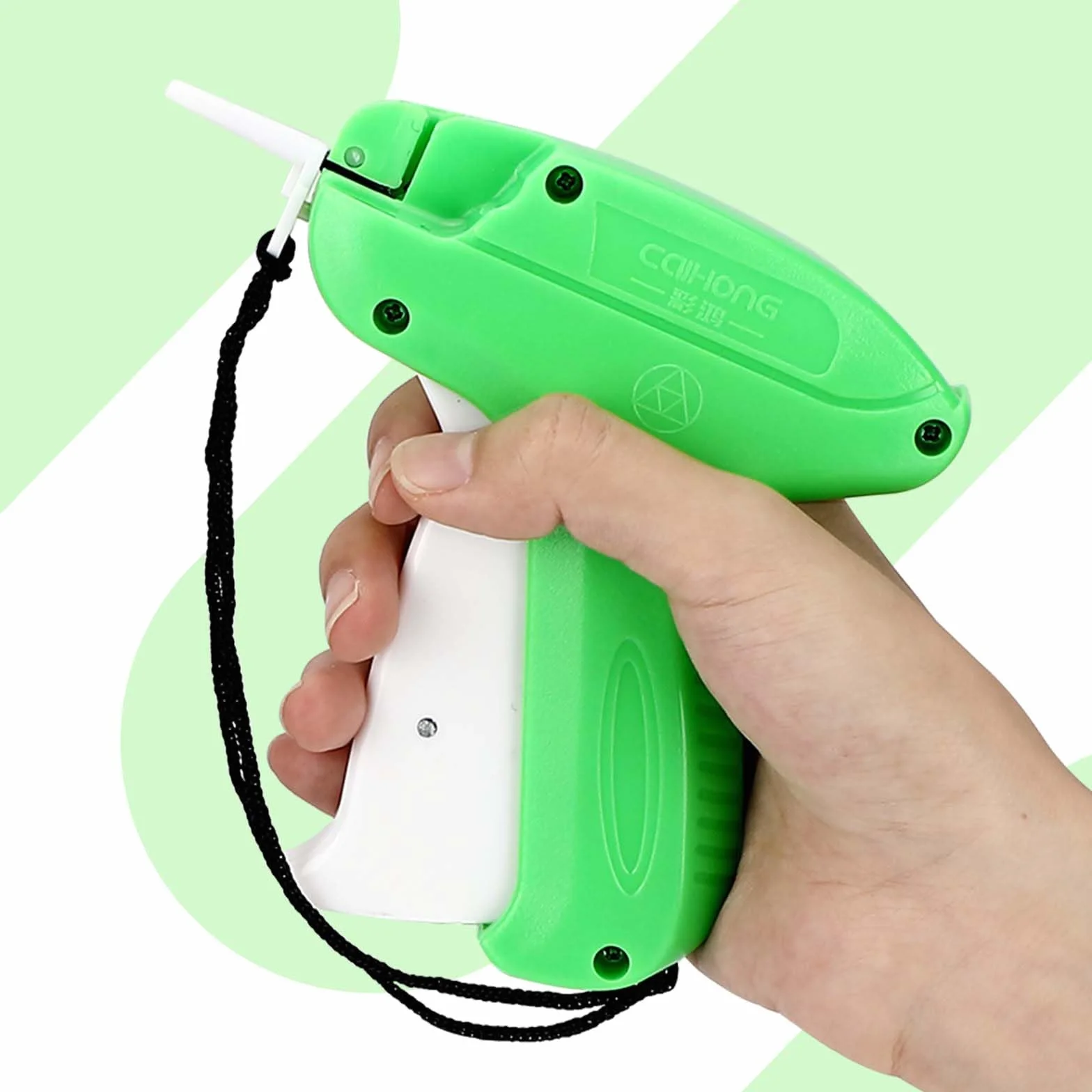 Pistolet do etykietowania etykiet z 5 zapasowymi igłami i 5000 nićmi do szycia odzieży, etykiet cenowych, etykiet cenowych, etykiet markowych, etykiet, etykiet, kapelusz