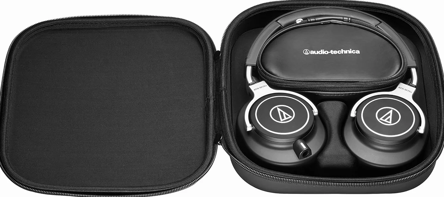 Audio-Technica M70x Profesjonalne słuchawki studyjne do miksowania i śledzenia dźwięku w studiu, FOH, DJingu, masteringu, postprodukcji, kryminalistyki i osobistego odsłuchu