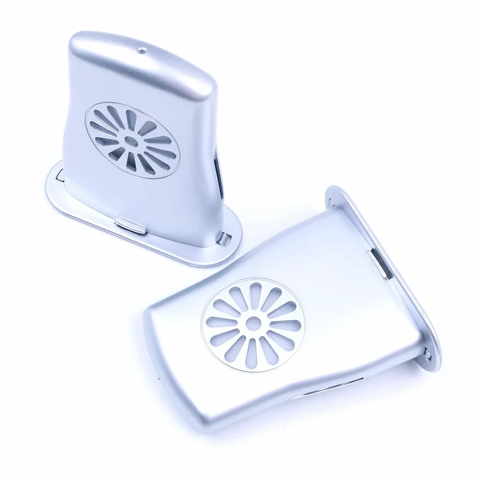 Alnicov Nawilżacz do gitary akustycznej, 2 sztuki, nawilżacz z otworami dźwiękowymi, do zbiornika wilgoci, zapobiega pękaniu, srebrny