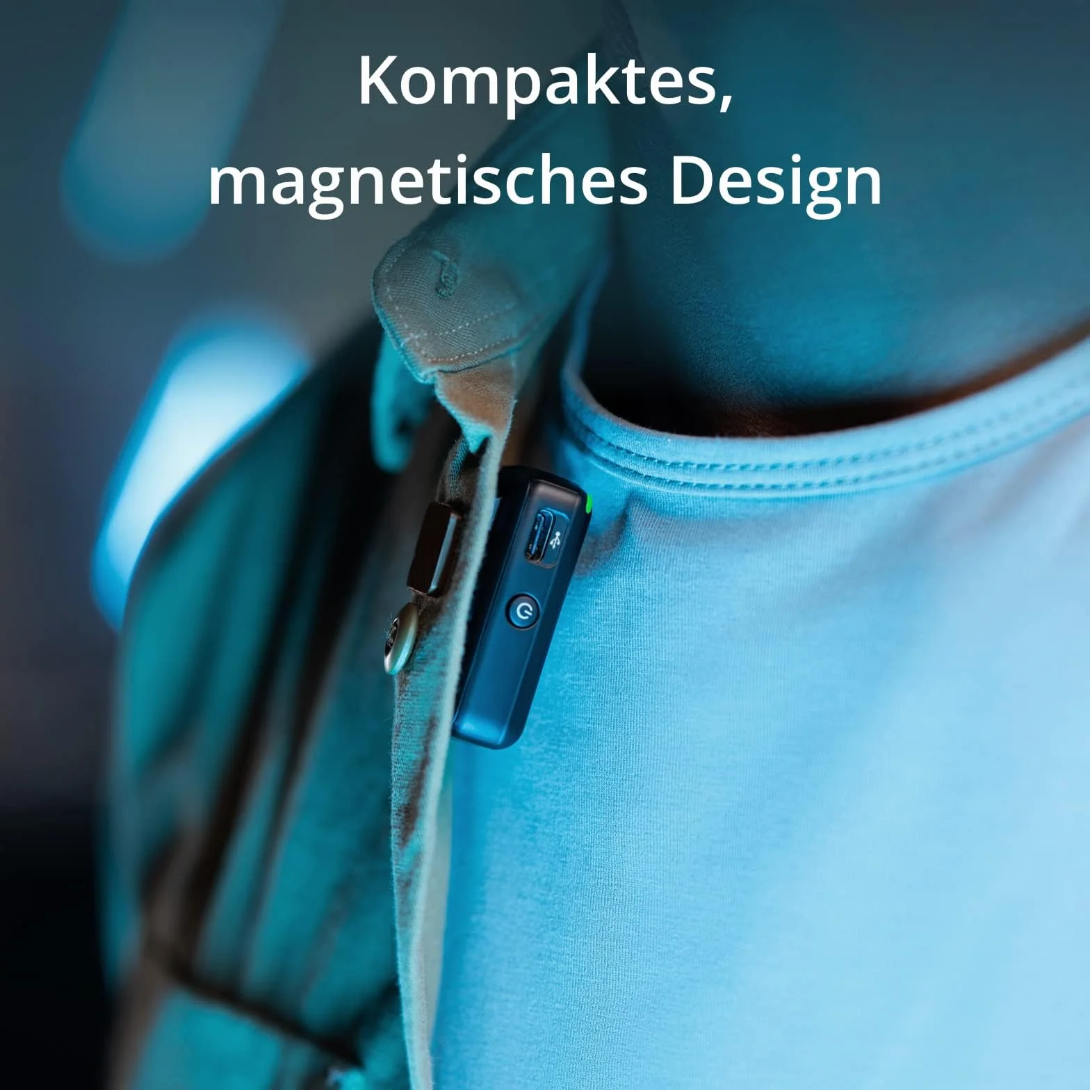 DJI Mic (1 TX+1 RX), Mikrofon bezprzewodowy, zasięg 250 m, kompaktowy i ultralekki, czas nagrywania 14h, mikrofon bezprzewodowy do komputera, iPhone'a, aparatów, YouTube, vlogów, transmisji na żywo