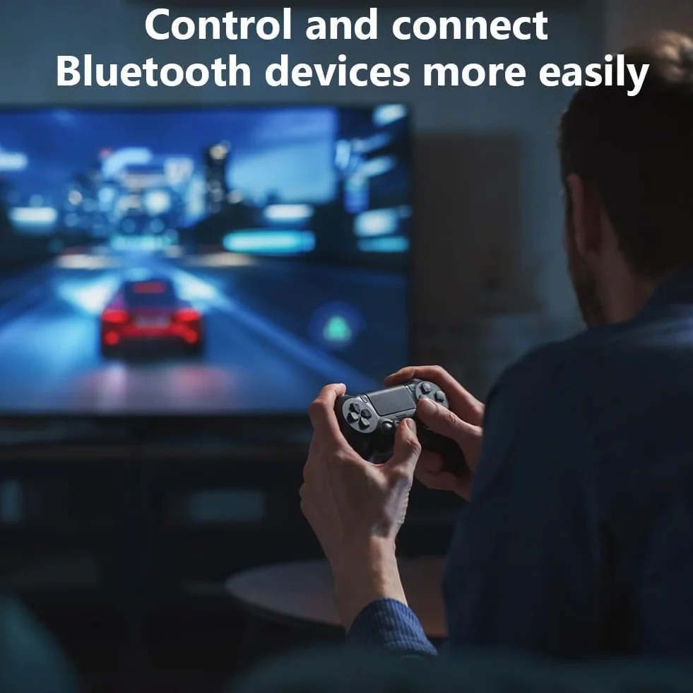 Flintronic Adapter Bluetooth 5.4, klucz Bluetooth USB, klucz Bluetooth 5.4 do klawiatury mysz zestaw słuchawkowy gamepad głośnik słuchawki Plug Play z Windows 7/8.1/10/11