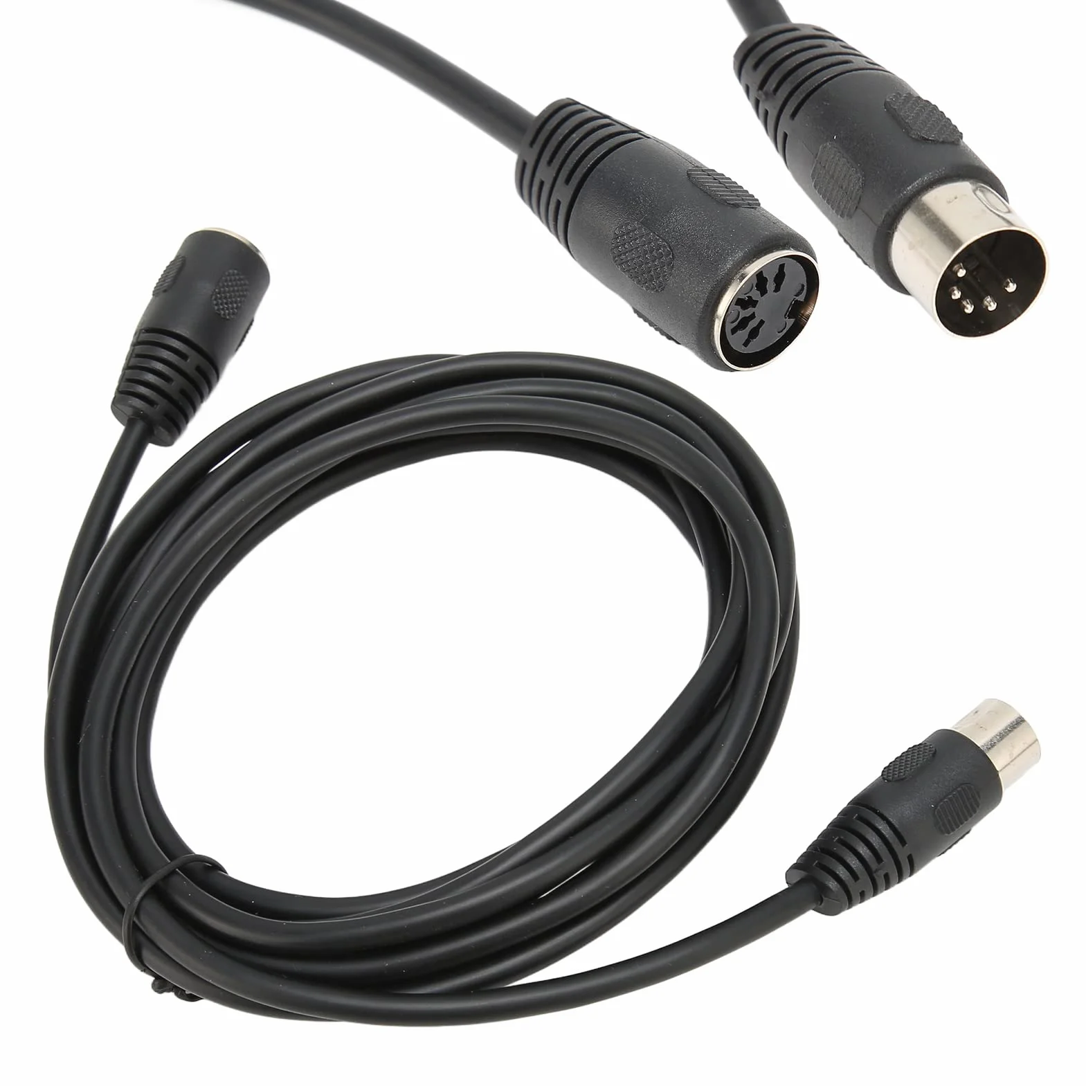 5-Pinowy Przedłużacz MIDI DIN Męski na Żeński, Kabel Adaptera do Klawiatur MIDI i Komputerów