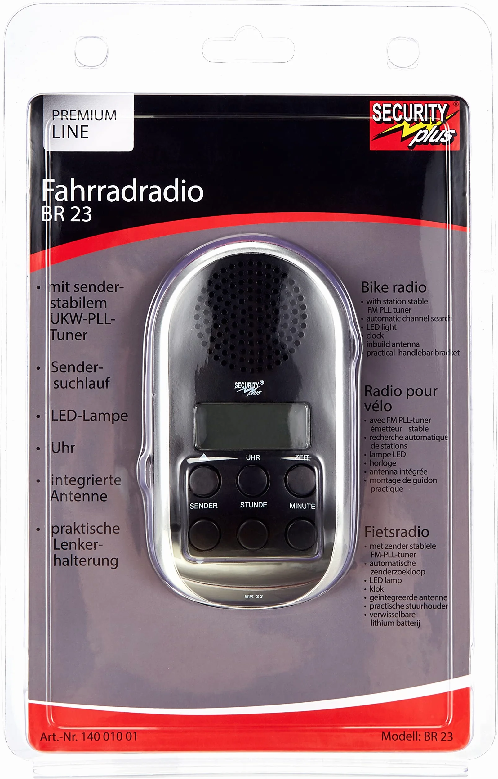 Wyłączone - nie używać z oświetleniem LED i radia Security Plus Fun-Collection BR 23 one size, czarny