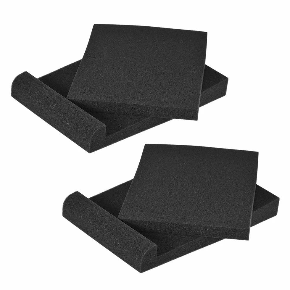 Btuty 2-pak izolacyjnych podkładek z pianki akustycznej do głośnika monitora studyjnego maks. 9,6'' * 7,7'' Powierzchnia użytkowa
