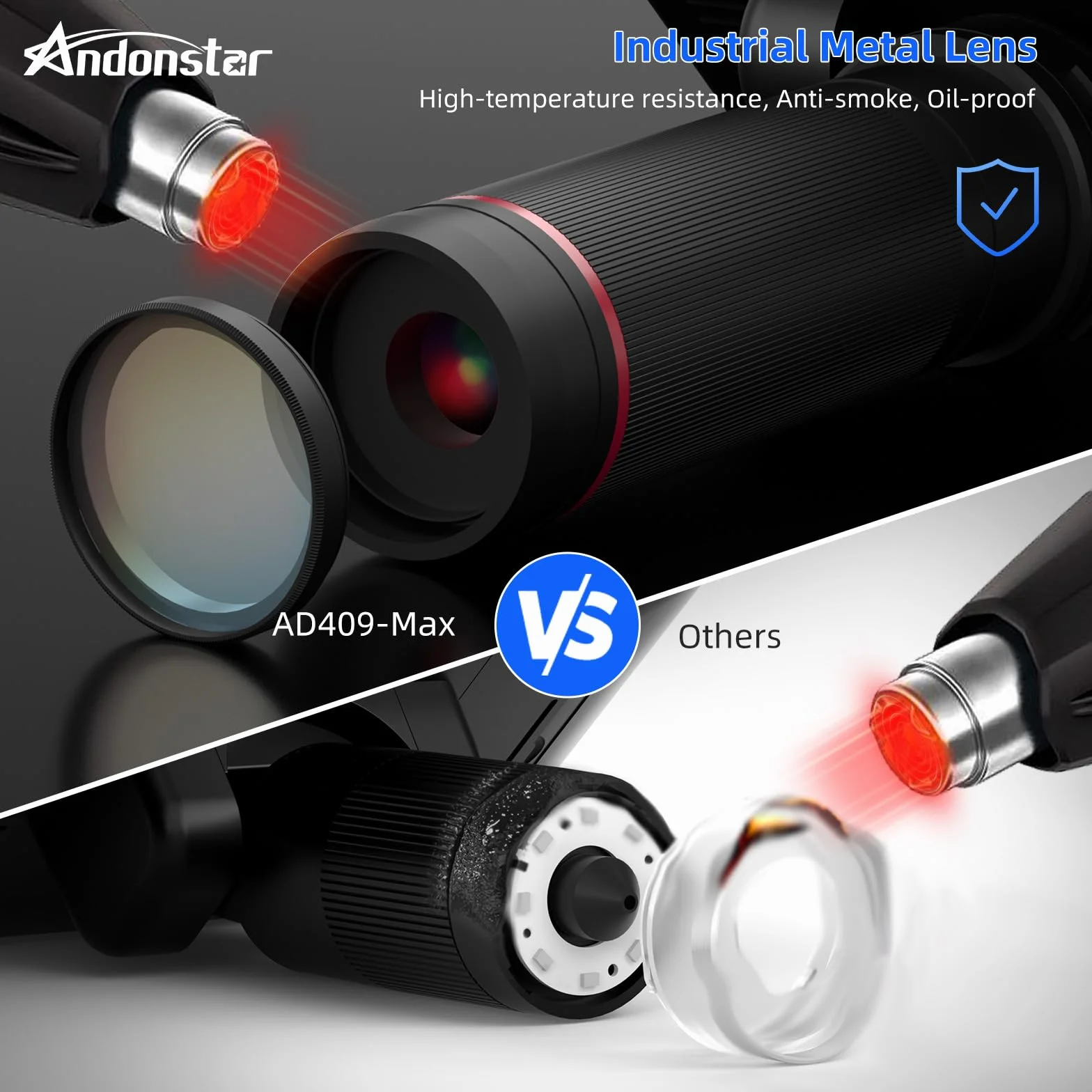 Andonstar AD409 Max cyfrowy mikroskop HDMI ze stacją lutowniczą, endoskopem, 10,1-calowym ekranem LCD, kamera mikroskopowa 300X USB do profesjonalnego lutowania PCB, obsługuje Windows PC