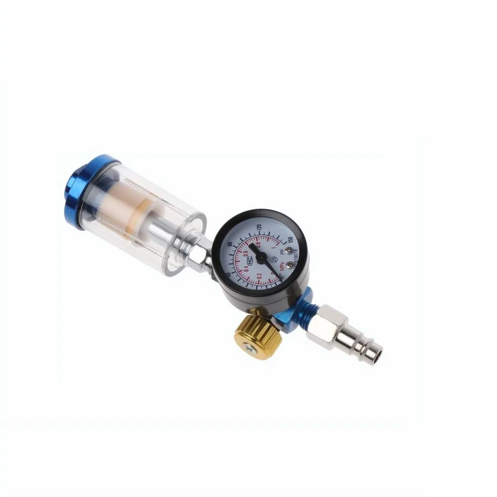 DollaTek AFR2000 Regulator ci?nienia powietrza Separator wody Filtr pu?apki Kompresor aerografu z akcesoriami MPA Kombinacja manometru