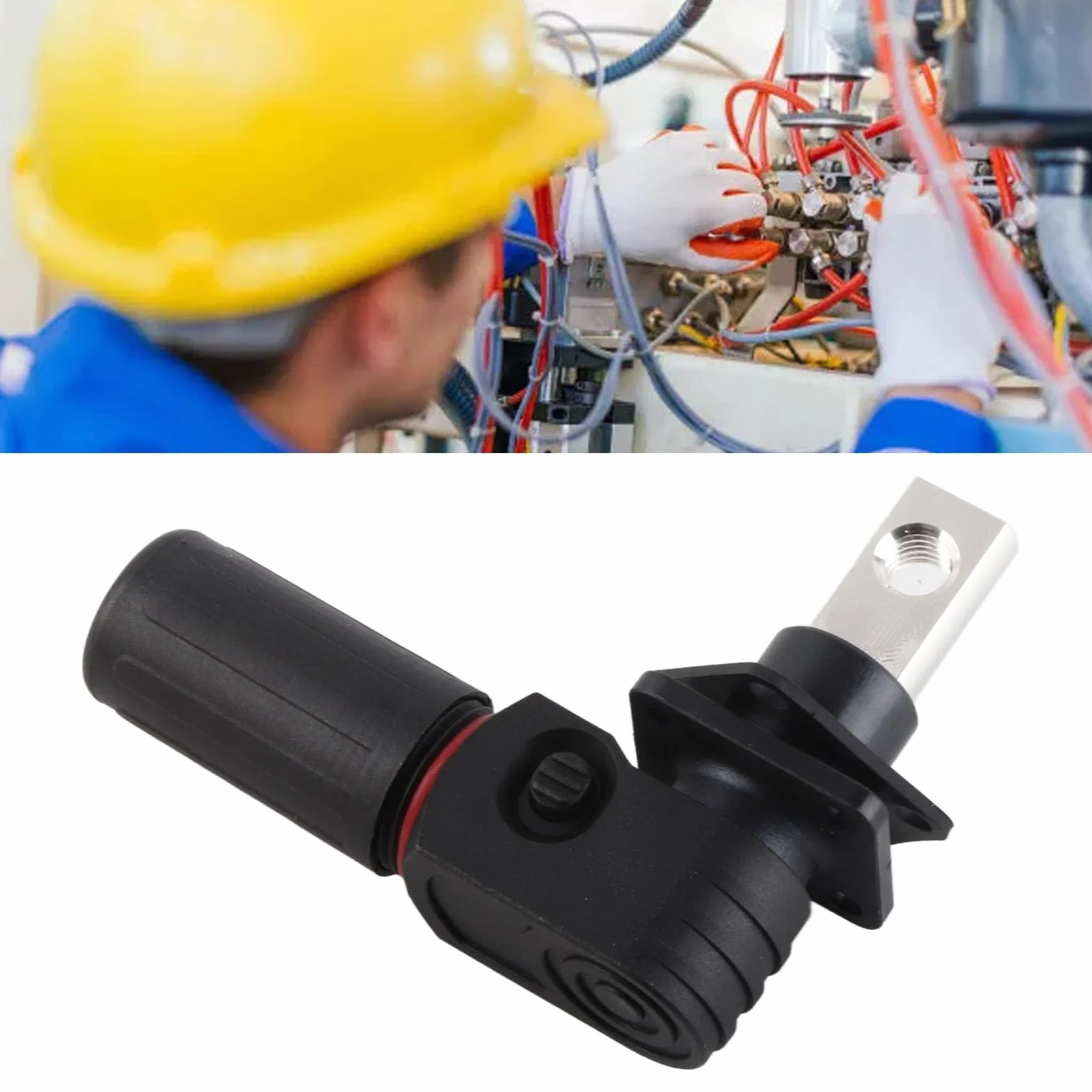 Złącze Zasilania Akumulatorowego Wysoka wydajność M8 Wysoki Prąd 1000 V DC Wodoodporne Złącze Zasilania Akumulatora dla 16-25 Mm (BLACK)