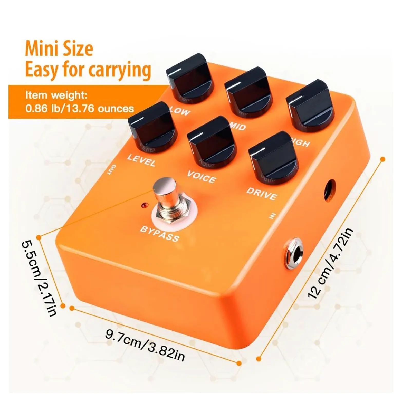 Efekty Do Gitary Elektrycznej Pedał Efektów Gitarowych Distortion Akcesoria Do Instrumentów Wzmacniacza Klasycznego Rocka(JF 22 2)