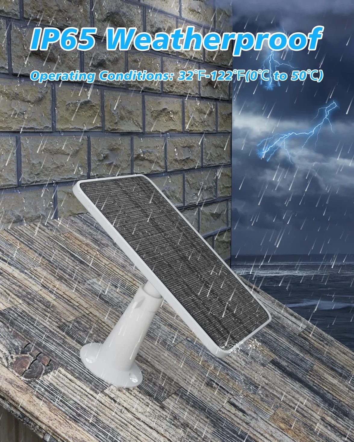 Ładowarka do paneli słonecznych kompatybilna z kamerą bezpieczeństwa Arlo Ultra/Ultra 2/Pro 3/Pro 4/Pro 3 Floodlight, 5 V, 4 W, ładowanie paneli słonecznych, IP65, odporna na warunki atmosferyczne, 3