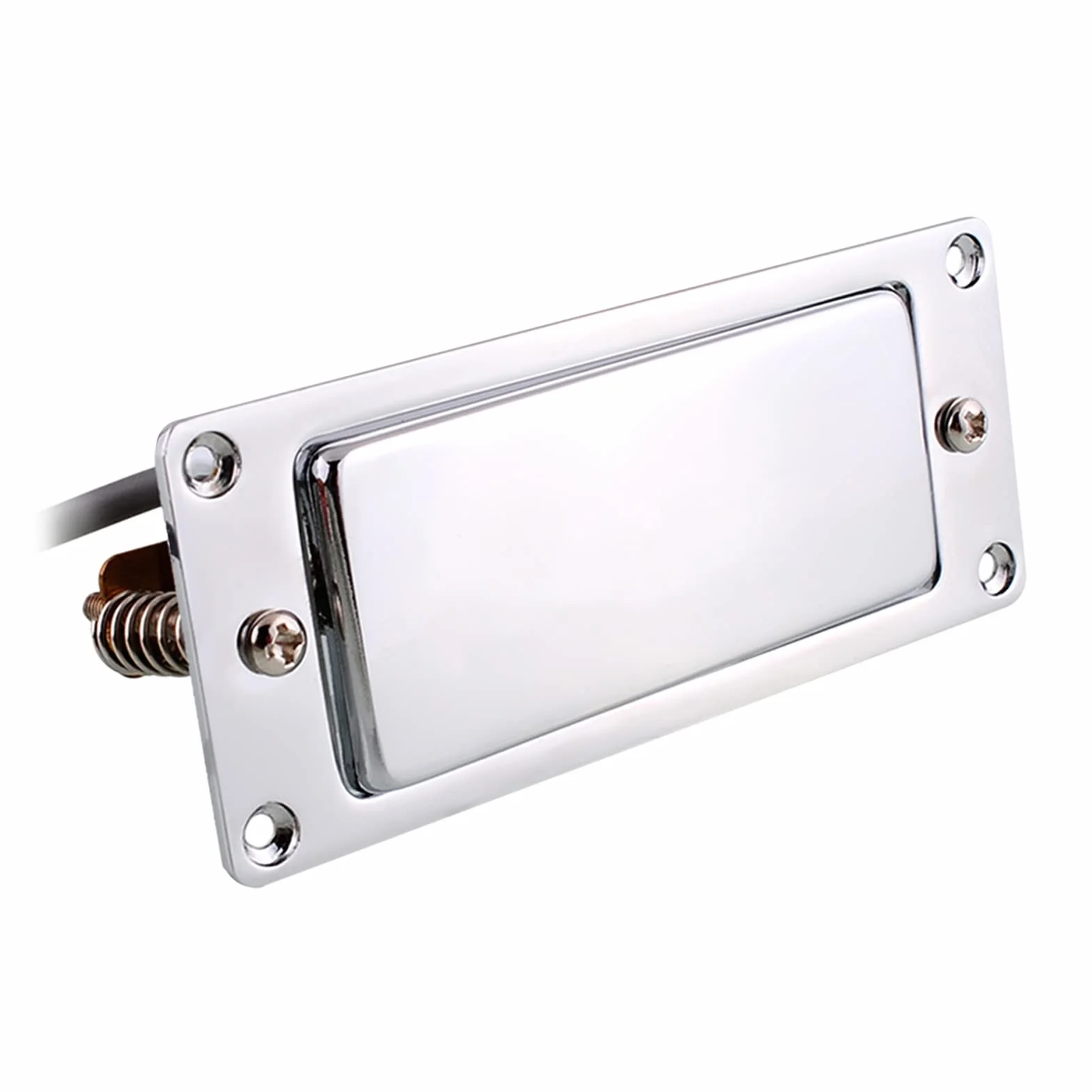 Karlak Zestaw mini Humbucker, kompatybilny z mostkiem gitarowym LP-E, przetwornik dźwięku z podwójną cewką, chromowany