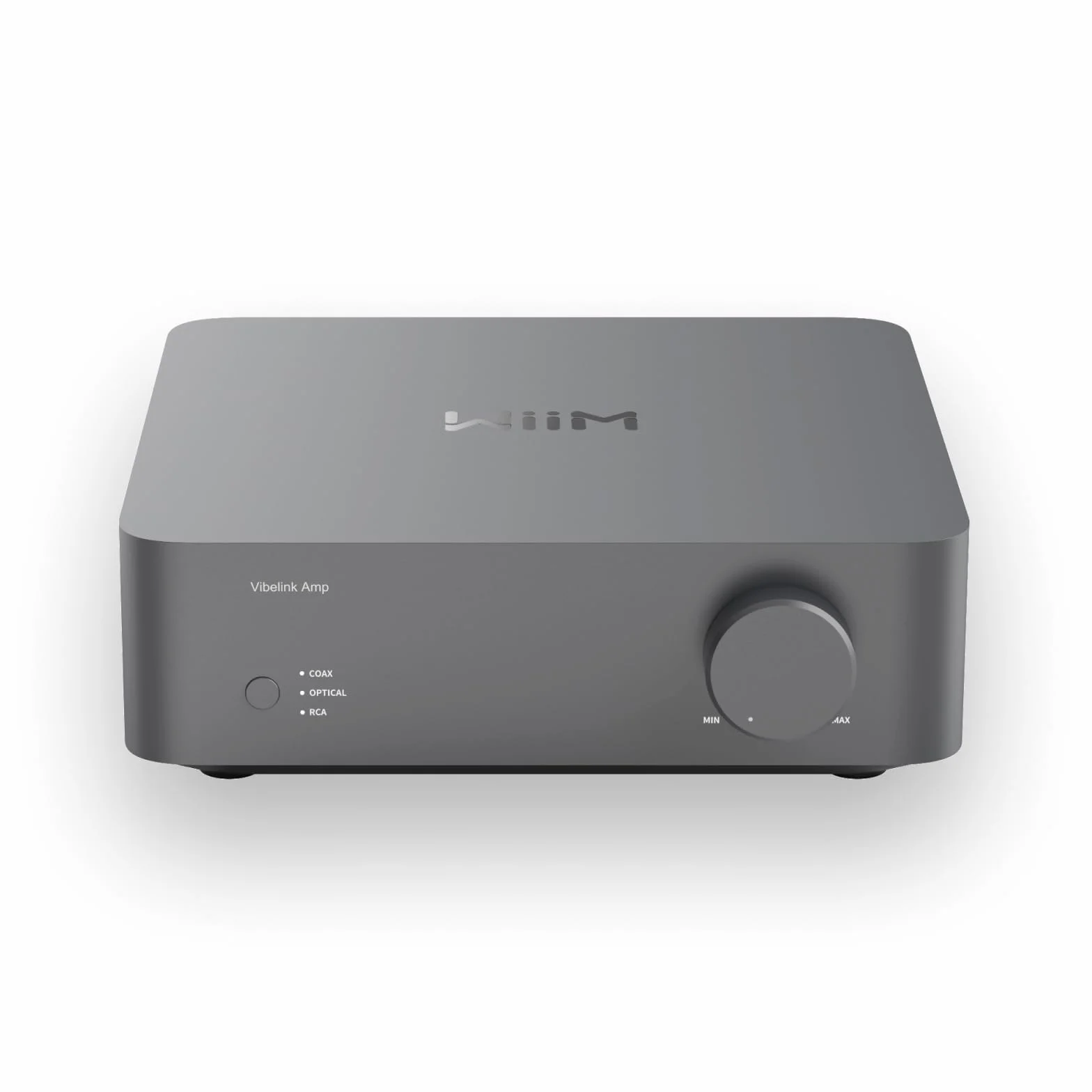 WiiM Vibelink Amp | Wzmacniacz 100W z wysokiej klasy DAC ESS 9039Q2M i układem TI TPA3255 | Kompatybilny z WiiM Mini, Pro, Pro Plus i Ultra | Wejścia RCA, Coax i optyczne | Space Gray
