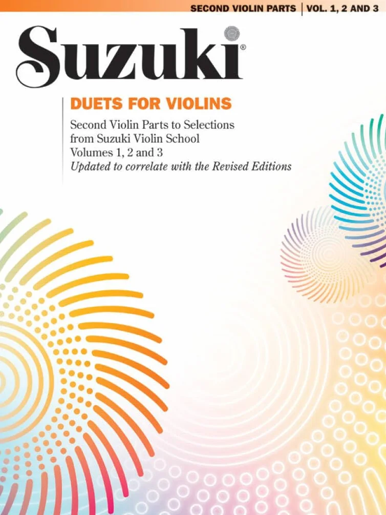 SUZUKI DUETS FOR VIOLINS VOLUMES 1,2 AND 3 REVISED EDITION (2ND VIOLIN): Second Violin Parts to Selections from Suzuki Violin School Volumes 1, 2 and 3