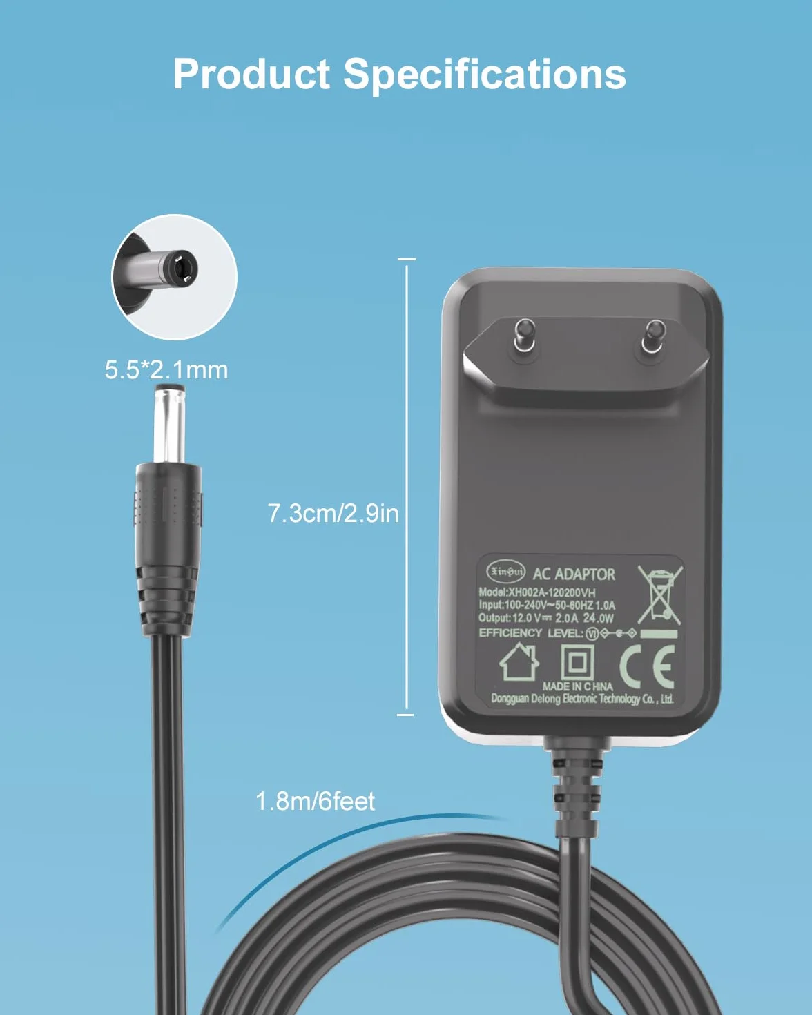 12 V 2 A AC adapter kabel do ładowania do Yamaha PSR, YPG, YPT, DGX, DD, EZ i P cyfrowy kliano i przenośna klawiatura seria PA-130 PA-130B PA-150b zasilanie