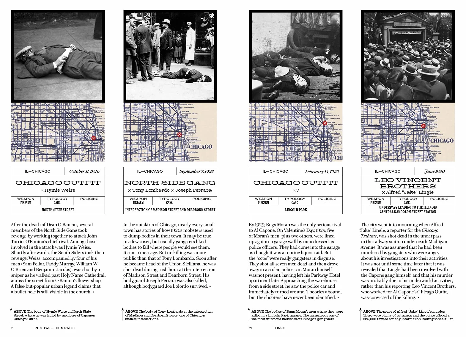Murder Maps USA Crime Scenes Revisited, Bloodstains to Ballistics 1865-1939 /anglais
