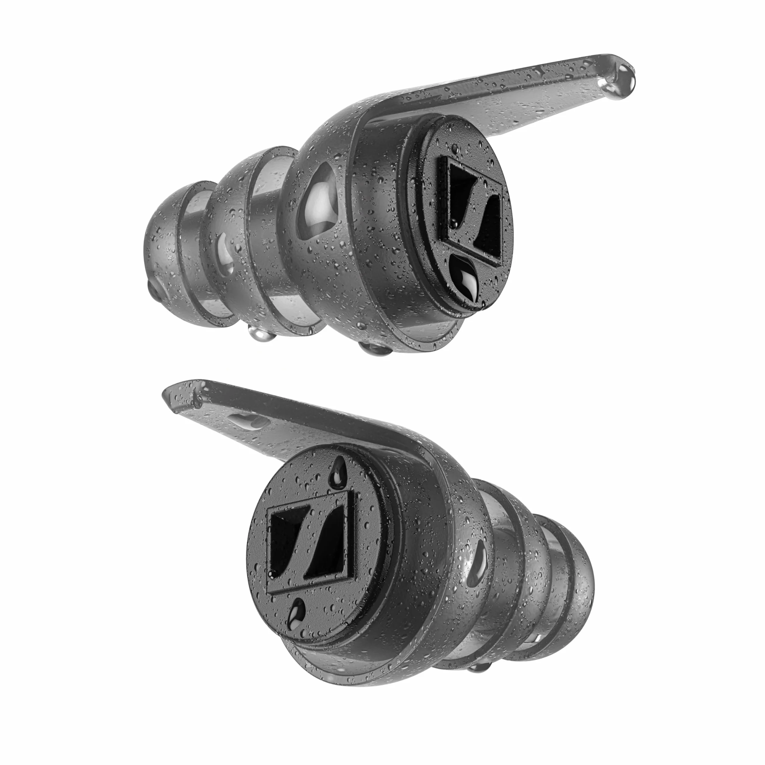 Sennheiser Zatyczki do uszu Sound Protex - Ochrona słuchu wielokrotnego użytku z 2 wymiennymi filtrami - dźwięk na bezpiecznym poziomie głośności - Czarny