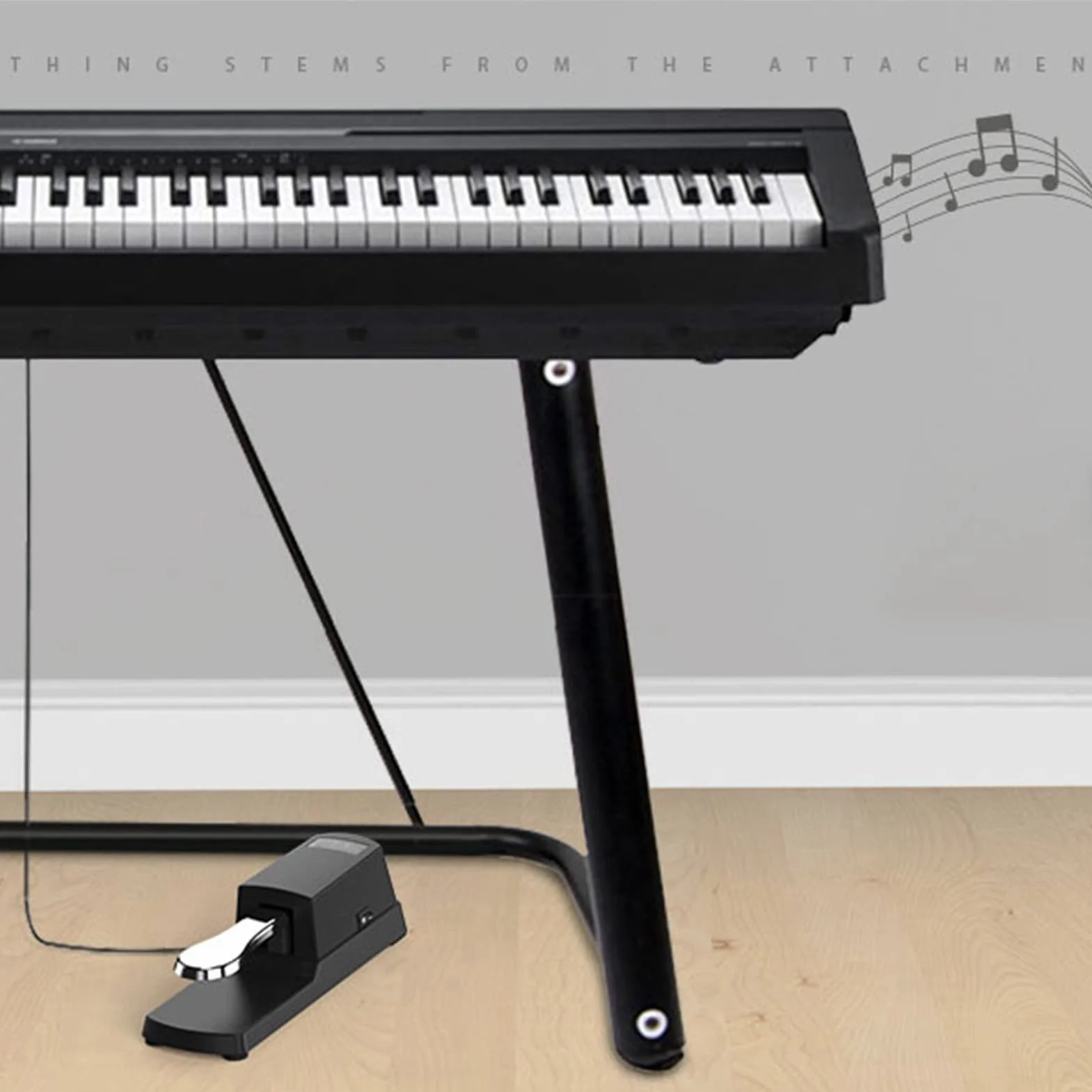 Pedał fortepianowy, antypoślizgowy pedał Sustain z kablem do pianina cyfrowego, elektroniczna klawiatura, syntezator MIDI (rozdzielacz)