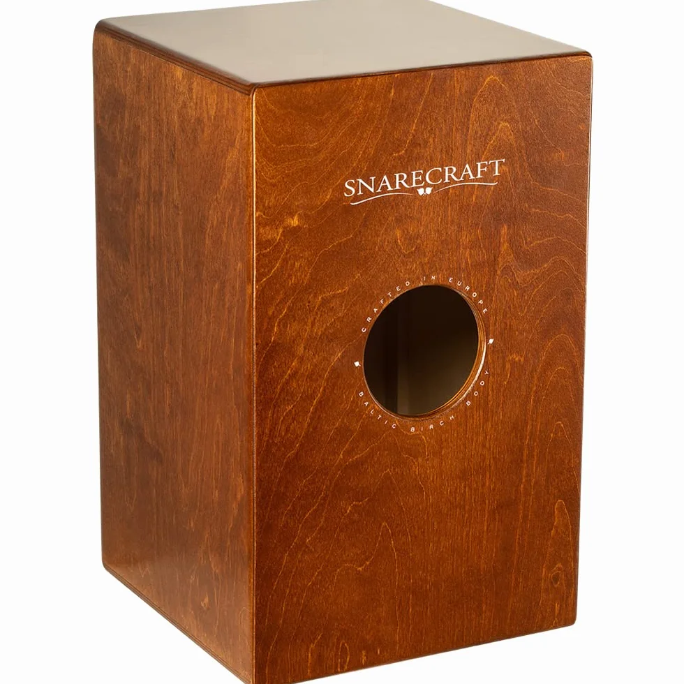 Meinl Percussion Snarecraft Cajon Instrument – Cajon z Dwoma Sprężynami Werblowymi – Panel Przedni Brzoza Bałtycka (SC100AB-B)