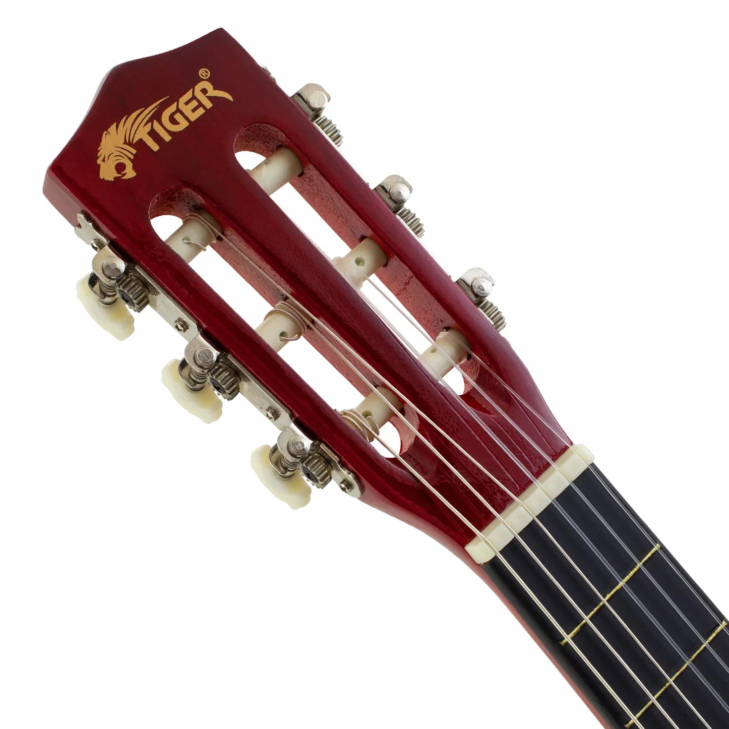 TIGER 1/4 rozmiar klasyczna gitara zestaw - czerwony CLG5-RD