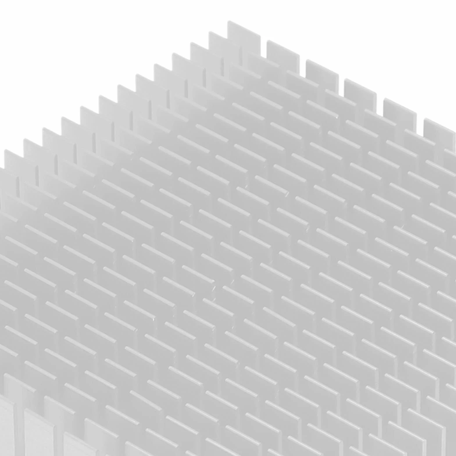 Aluminiowy radiator, uniwersalny mini 120 mm x 120 mm x 20 mm, moduł radiatora High Power do urządzeń półprzewodnikowych do CPU (biały)
