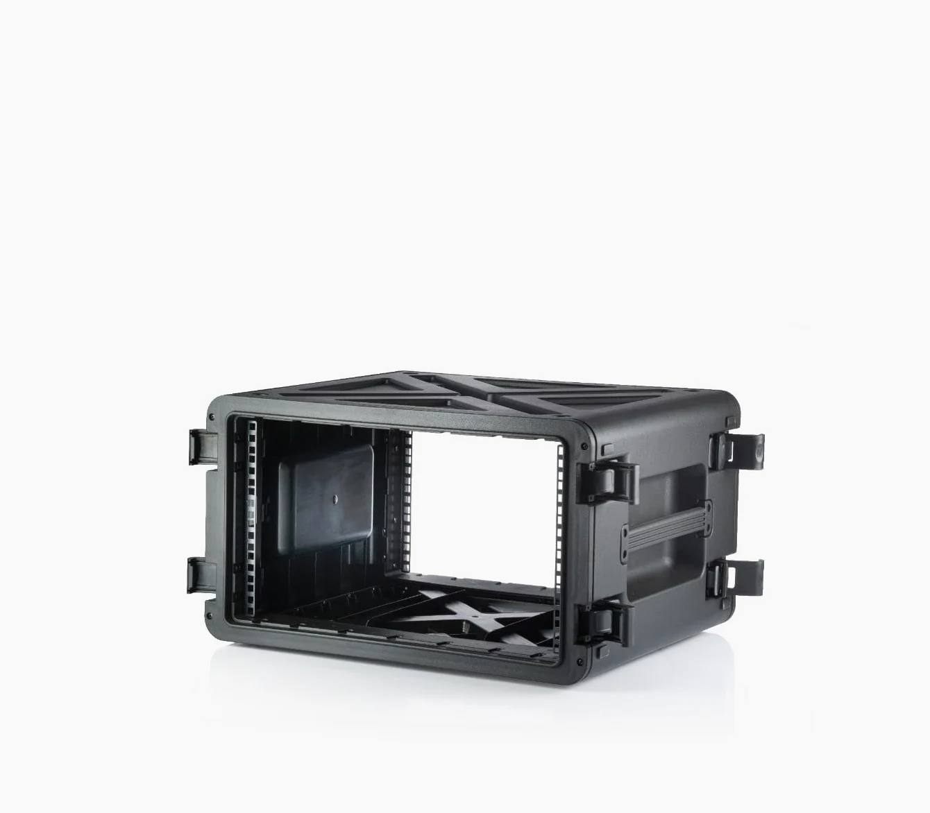 RackVault - twarde etui Audiorack - 19 cali - 6U - 480 mm | Obudowa Rack Mount, do zastosowań przemysłowych i AV/muzycznych, kolor czarny, czarny, 19 Zoll x 6U x 480 mm, Walizka