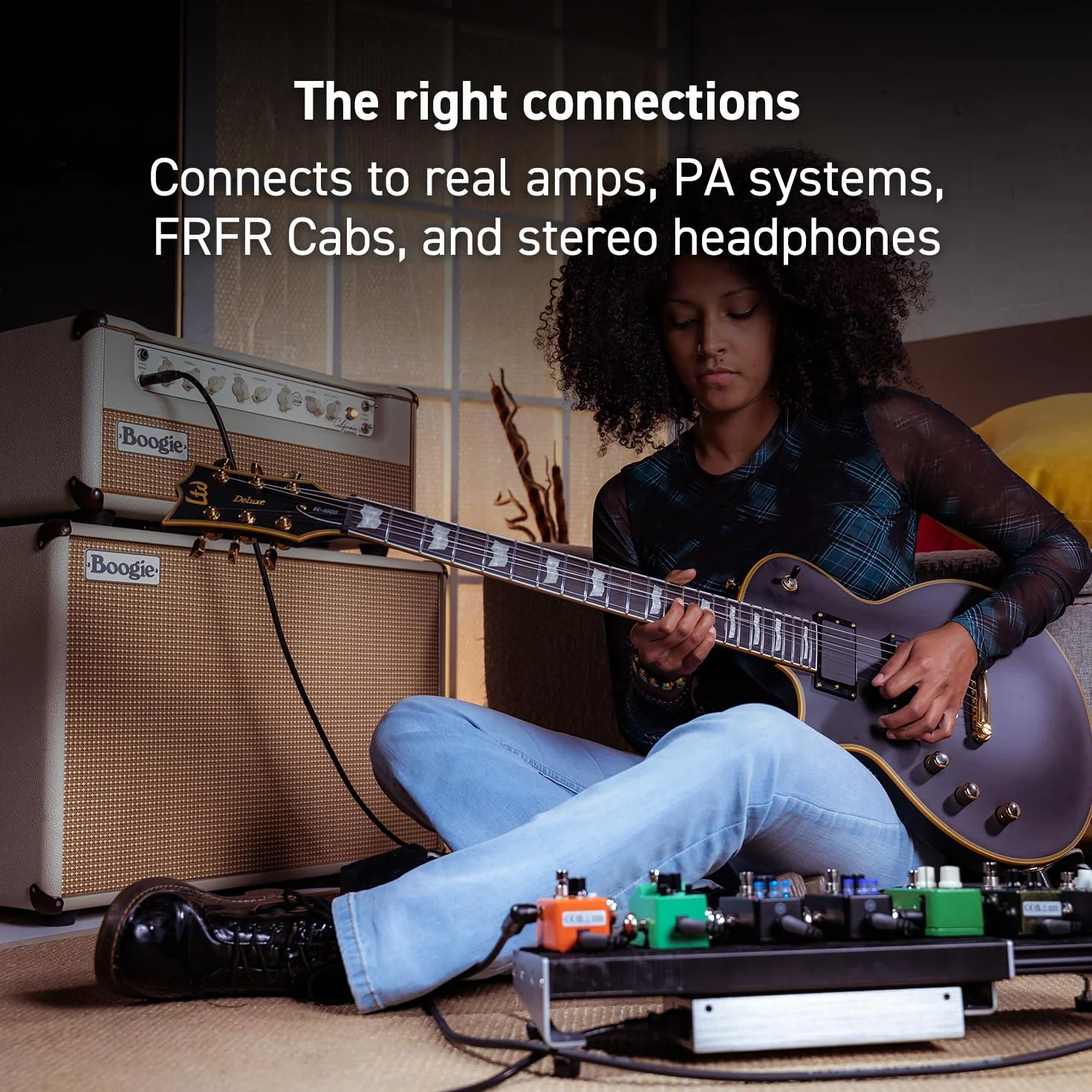 IK Multimedia Mikropedał TONEX One AI MultiFX: model tonowy dowolnego wzmacniacza gitary elektrycznej, gitarowy, zniekształceń, overdrive lub inne efekty gitarowe