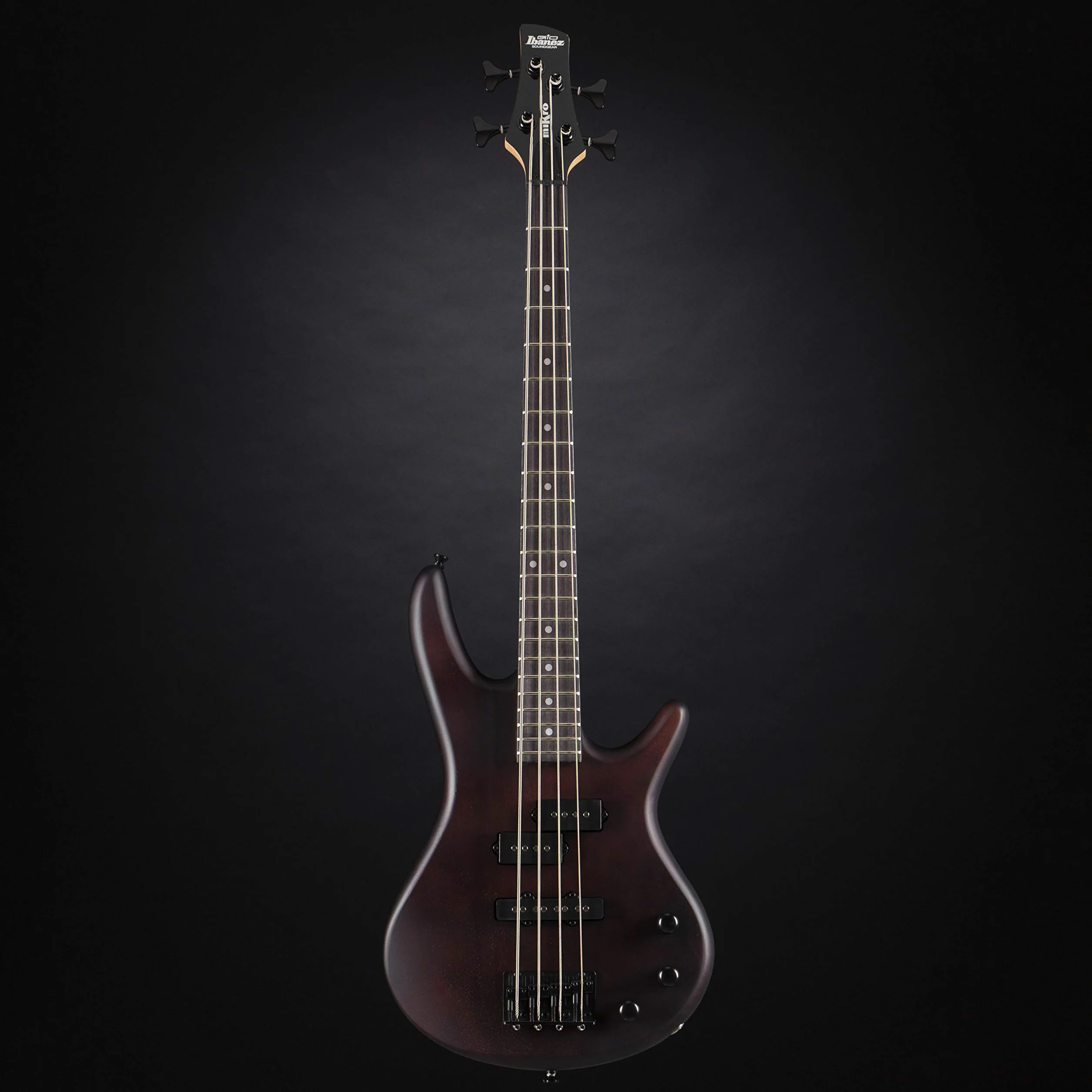 Ibanez GSRM20 GIO Series MiKro krótka skala elektryczna gitara basowa - orzechowe płaskie wykończenie, 3/4
