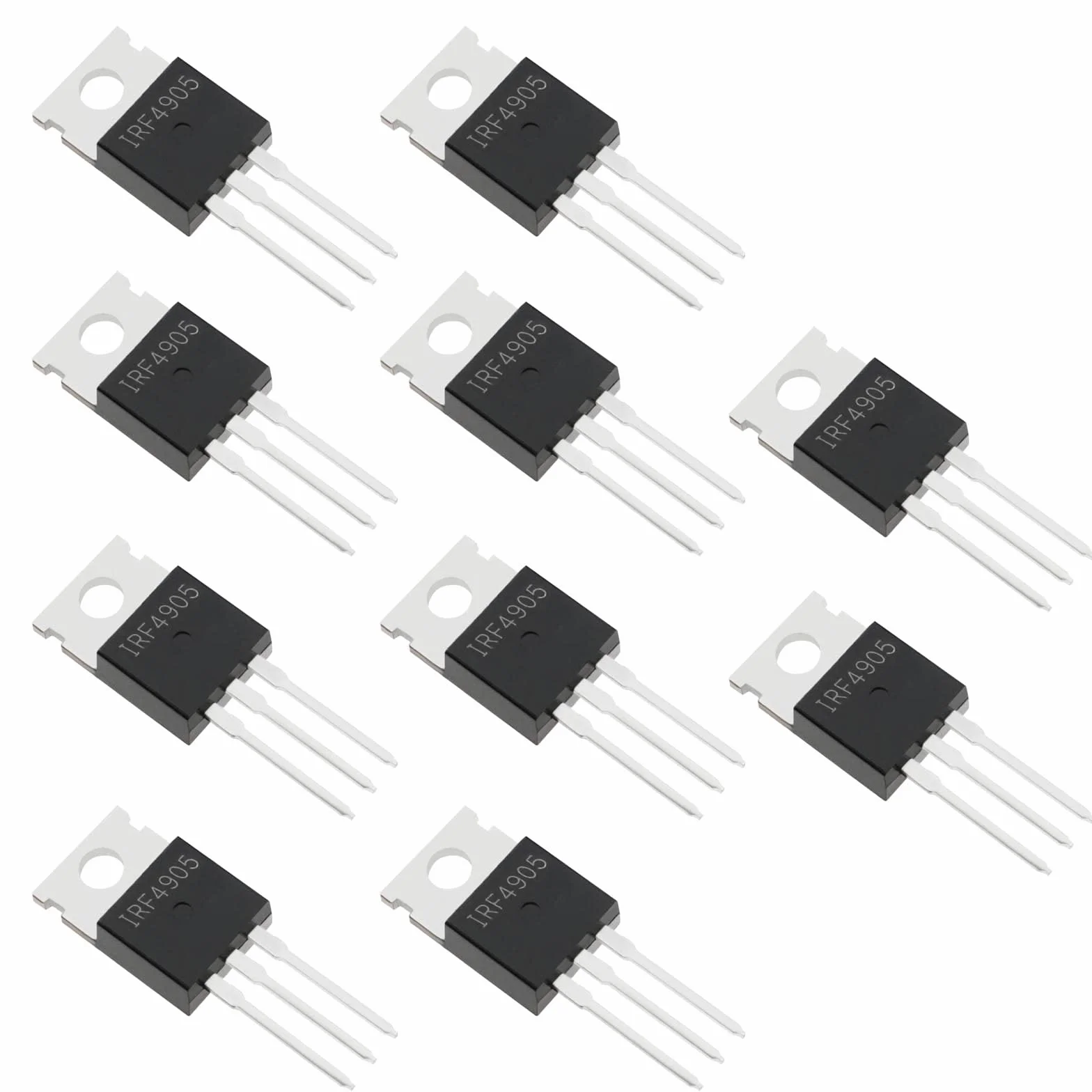 10 szt. IRF4905 MOSFET tranzystor TO-220 P-Channel Feld Effect Tranzystor 74A 55V rurki do efektów polowych prostownik kanału P 2,54 mm