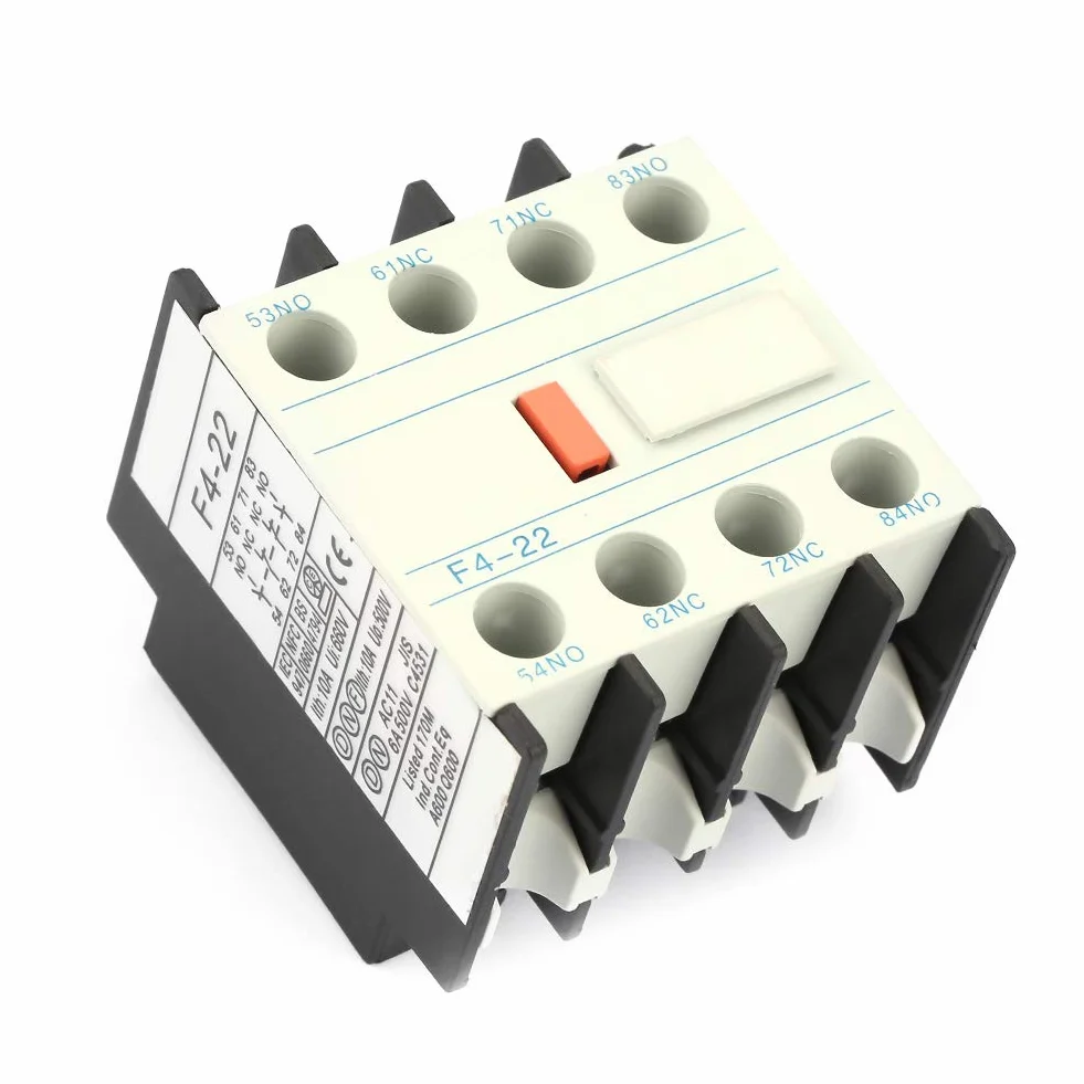 Stycznik AC LADN22 Schakelaar F4-22 z Blokiem Styków Biodrowych 2 NO 2 NC Pasujący do Sprzętu Elektrycznego